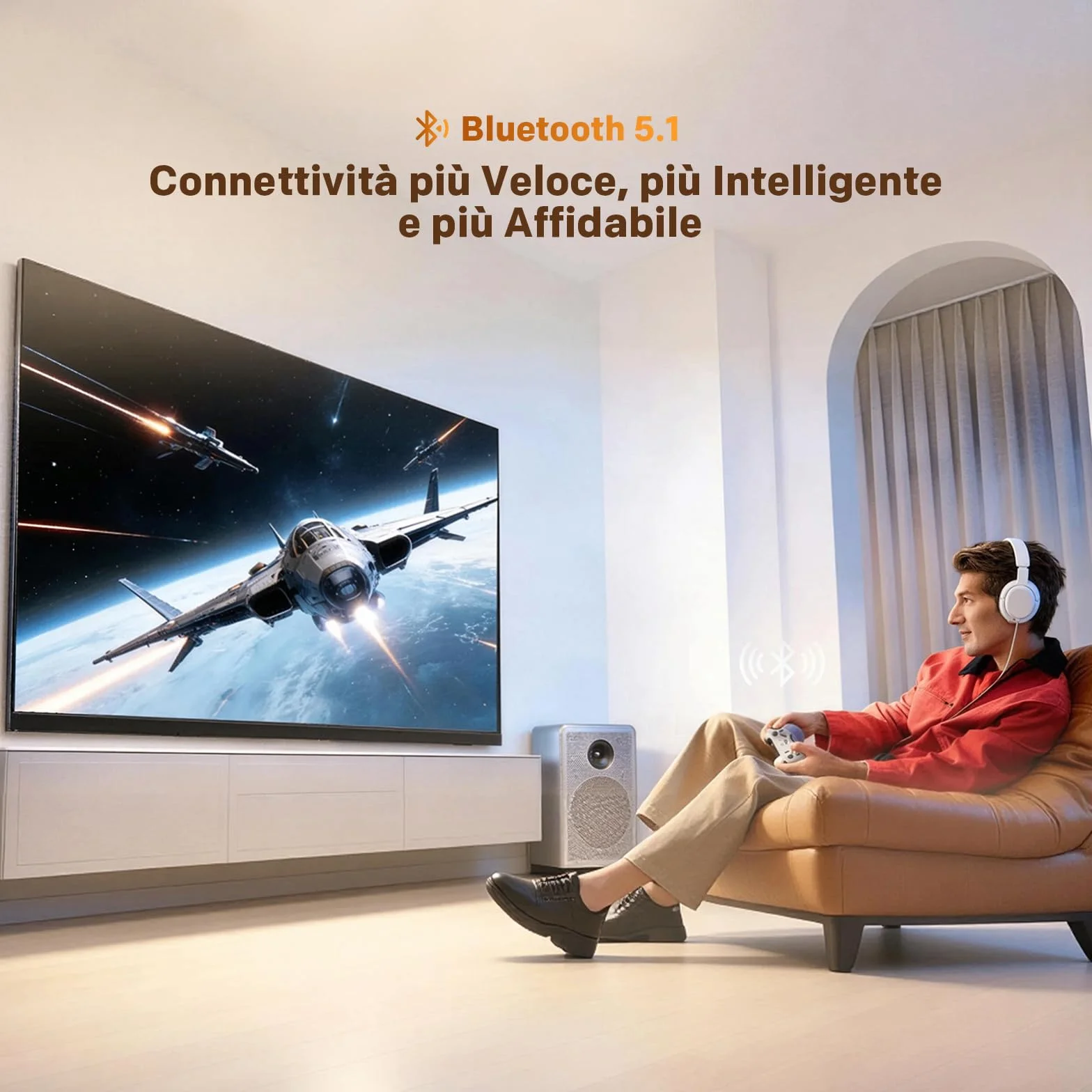 Coocaa 40 Pollici Smart TV QLED Full HD HDR 10 Dolby Audio 1.5GB RAM DVB-T/T2/C/S/S2 CI+ HEVC Main10 40CTQH38Z