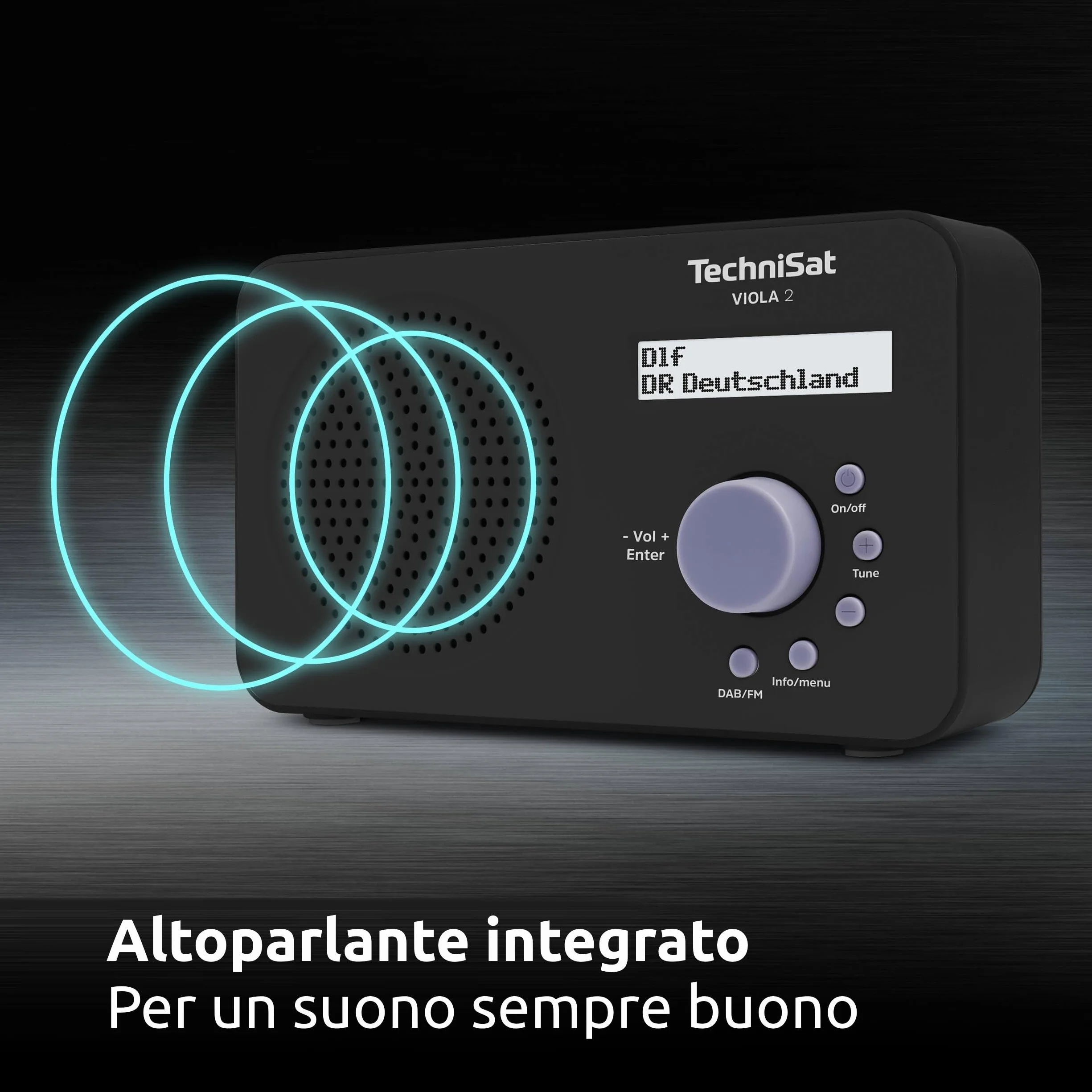 TechniSat VIOLA 2 Radio DAB portatile DAB+ FM 1 Watt RMS