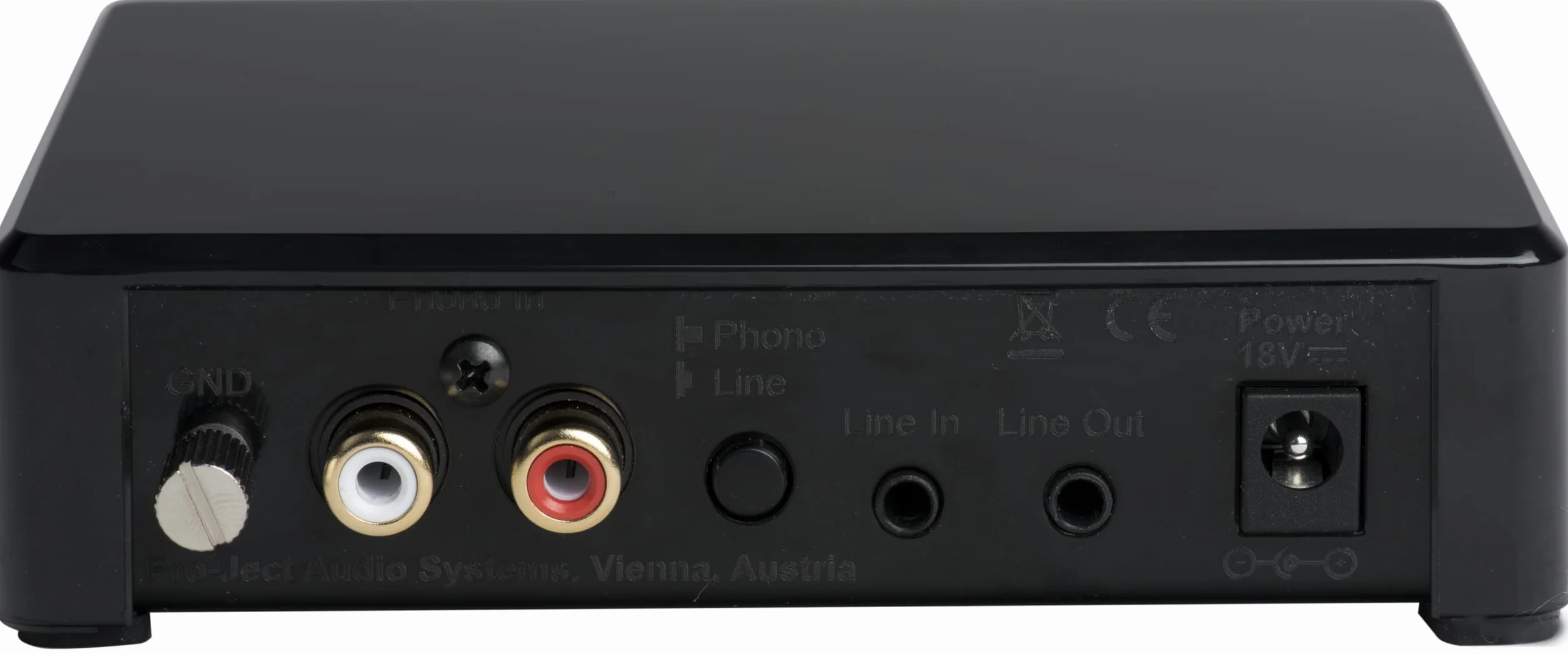 Pro-Ject Phono Box E BT5 Preamplificatore fono wireless Bluetooth 5.0 AptX HD Nero