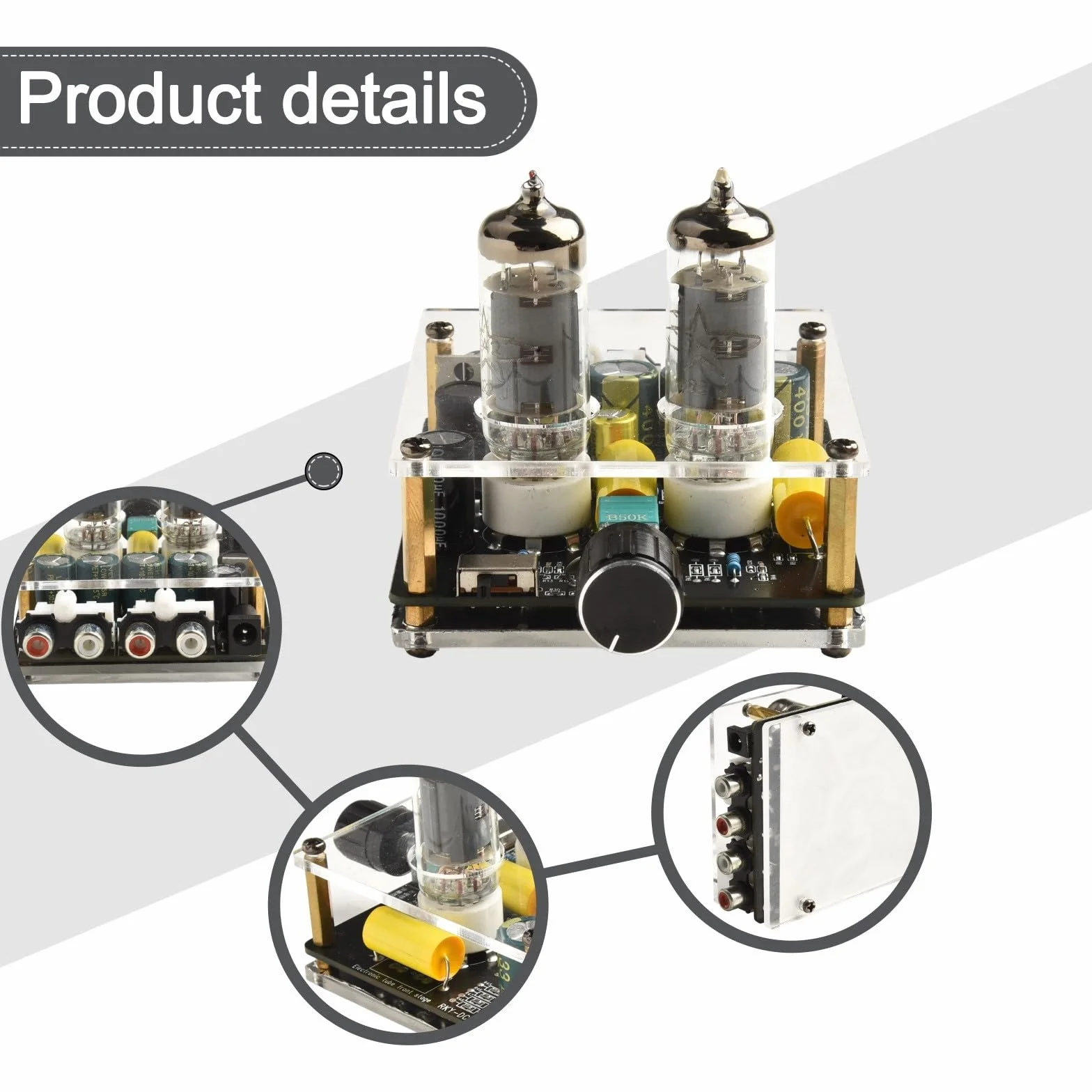 Preamplificatore HiFi a valvola 6A2 Classe A per Home Theater DC12-16V 87x75mm