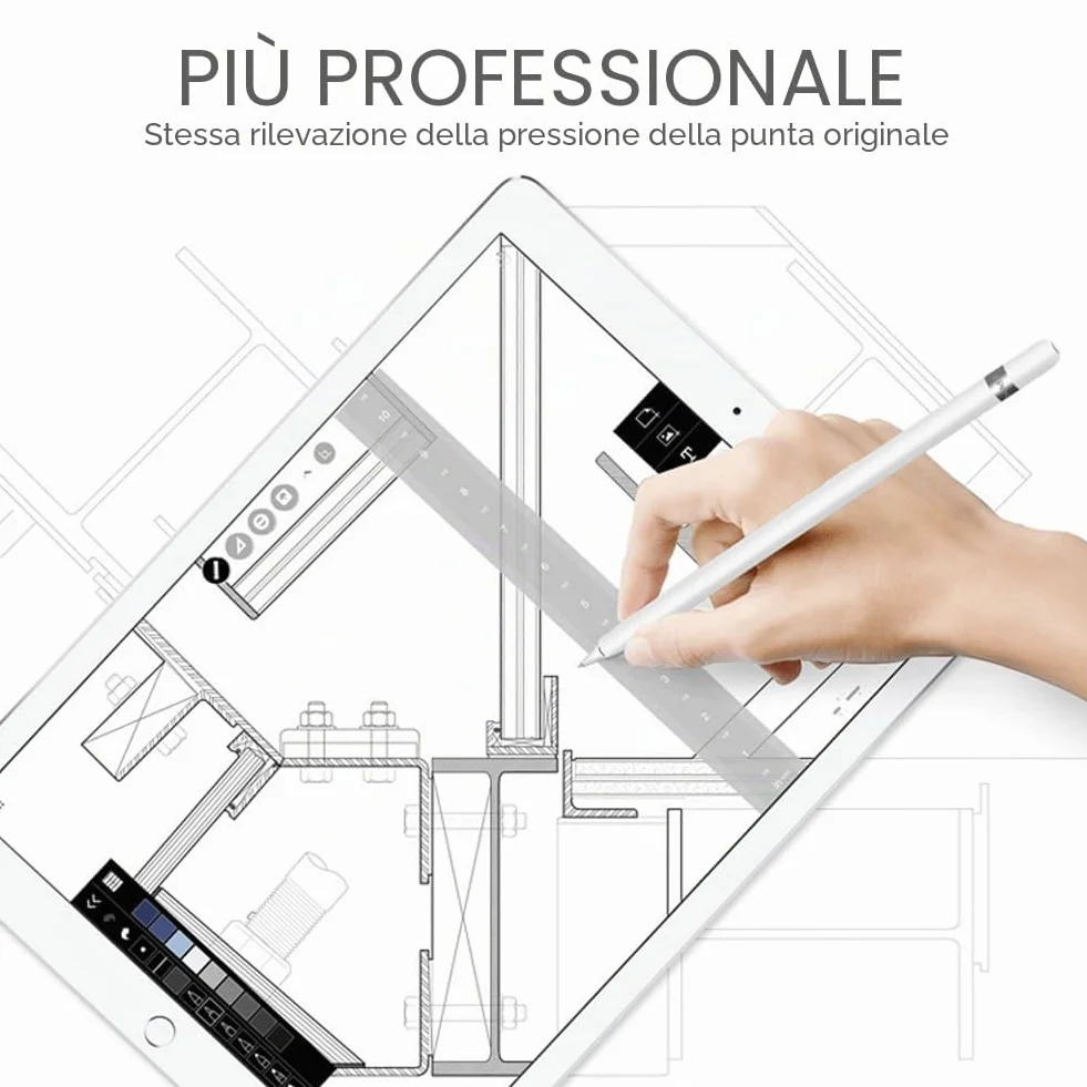 SIXFU Punte Apple Pencil Metallo misto Compatibili con Apple Pencil Pro/1/2/USB-C (4 Pezzi)