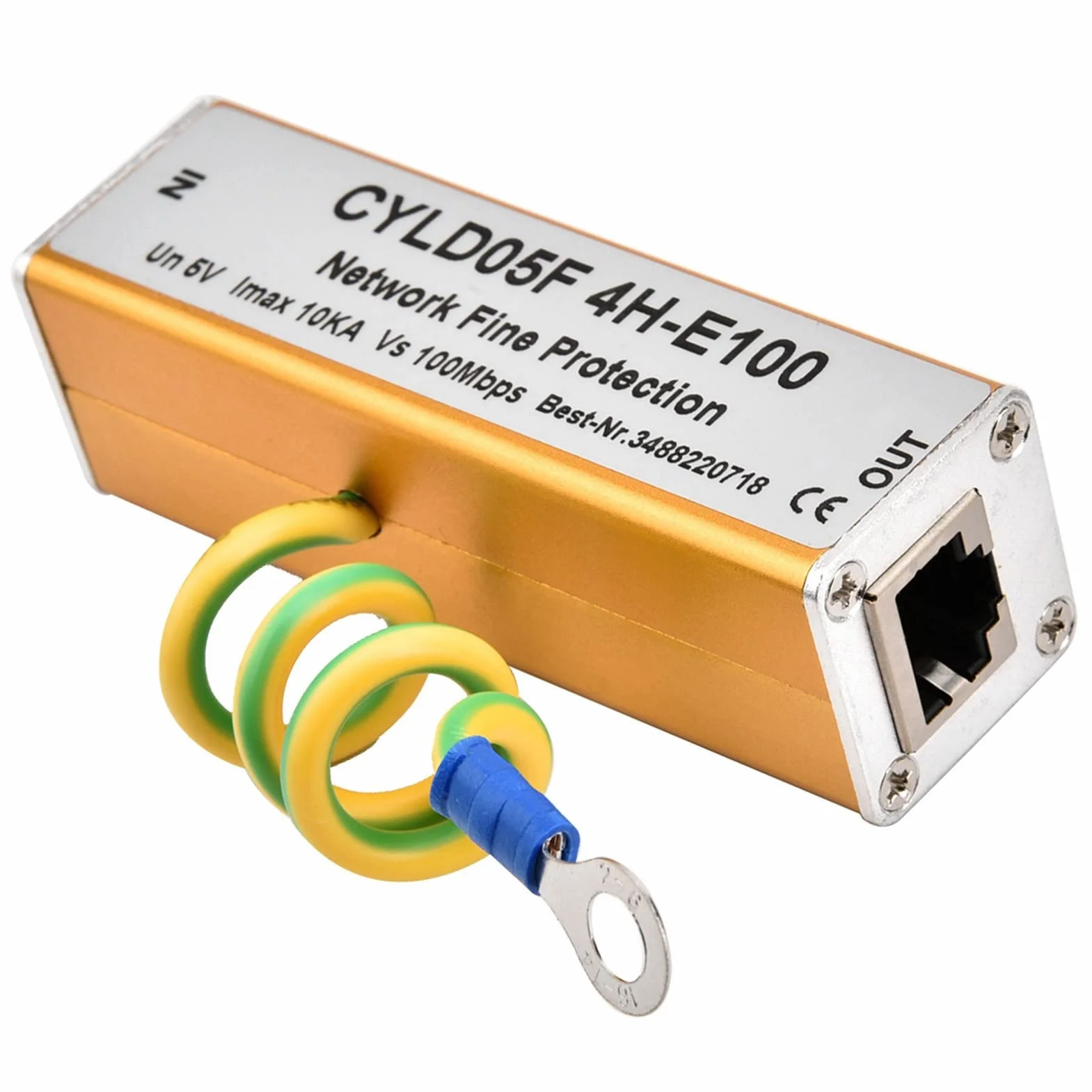 Protezione Contro le Sovratensioni di Rete Ethernet, Adattatore RJ45 RJ11 Parafulmini 5V, Soppressore di Fulmini