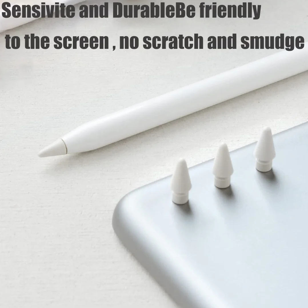 SULIUDAJI Punte Ricambio per Apple Pencil 1a 2a Generazione, 4 Pezzi, Accessori Alta Sensibilità