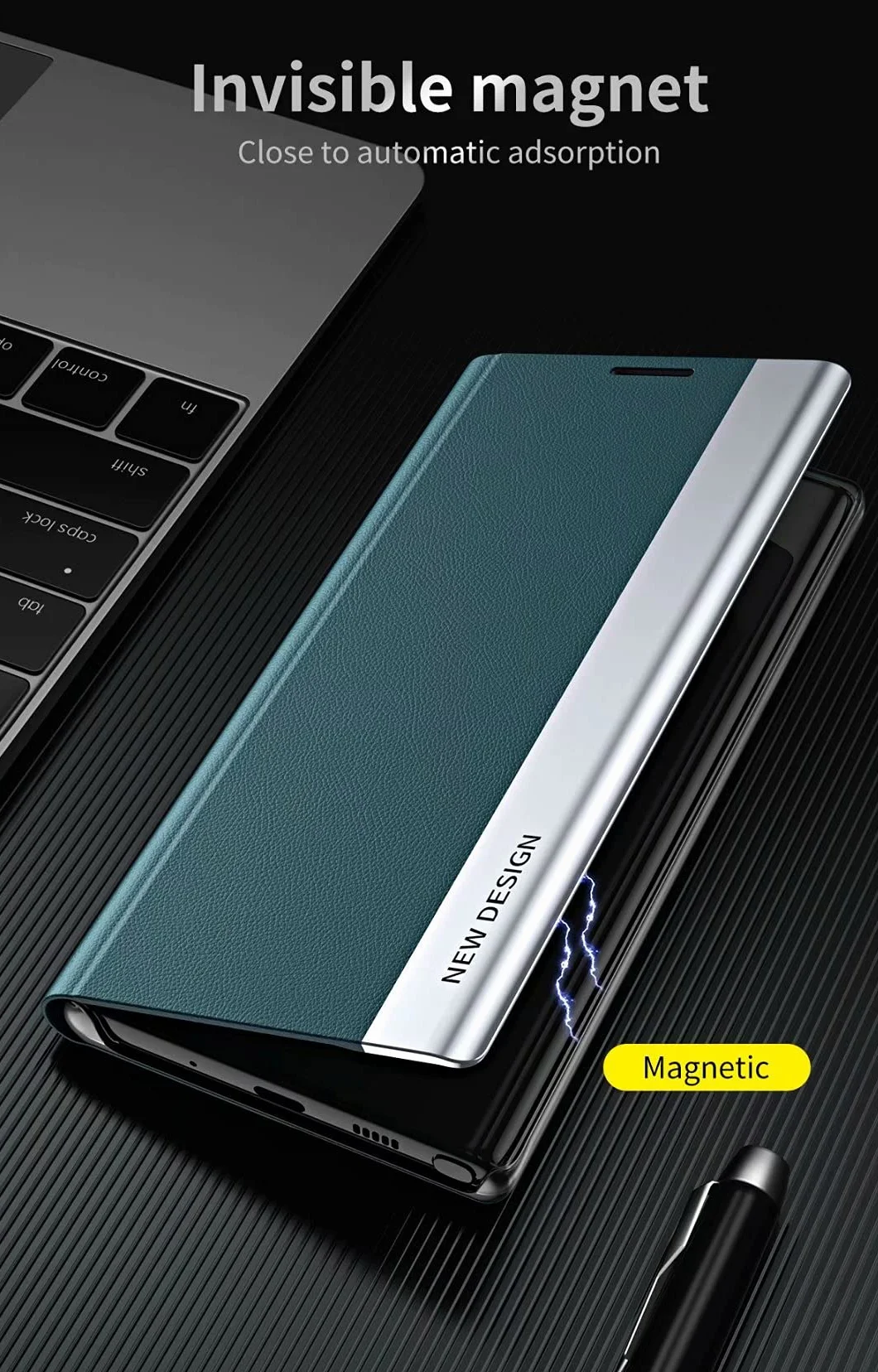 Custodia per Xiaomi Redmi Note 10 5G Smart Flip Cover con finestra laterale in TPU antiurto Argento