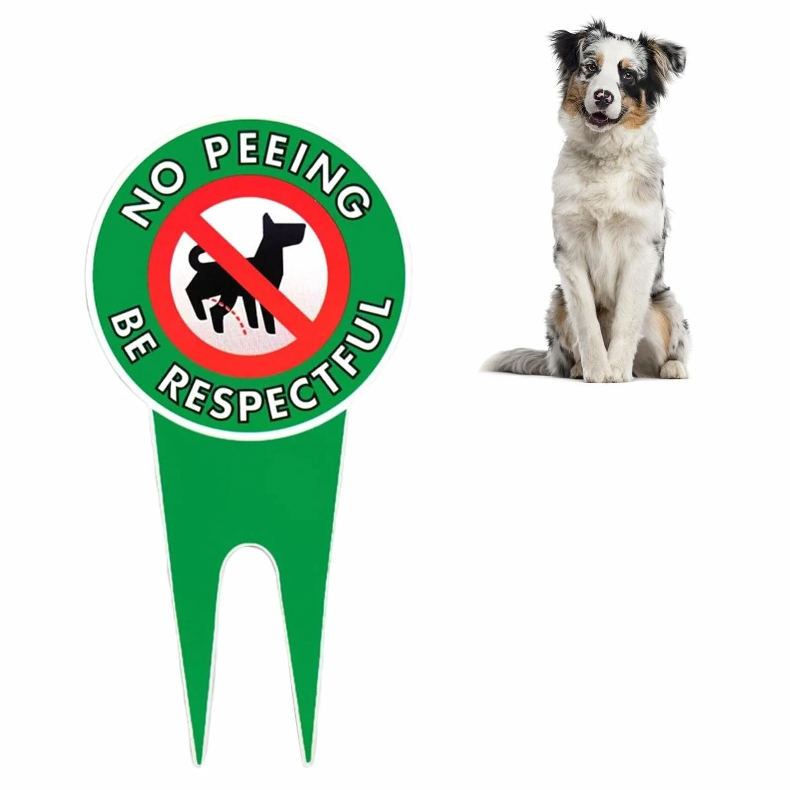 Cartello "Divieto Pipì Per Il Cane" - Paletto In Metallo Da 30x15 Cm, Materiale In Alluminio Antiruggine, Adesivo Per Pavimento Da Giardino Esterno 120 G Per Tenere Il Cane Lontano Dall' Ed Evitar