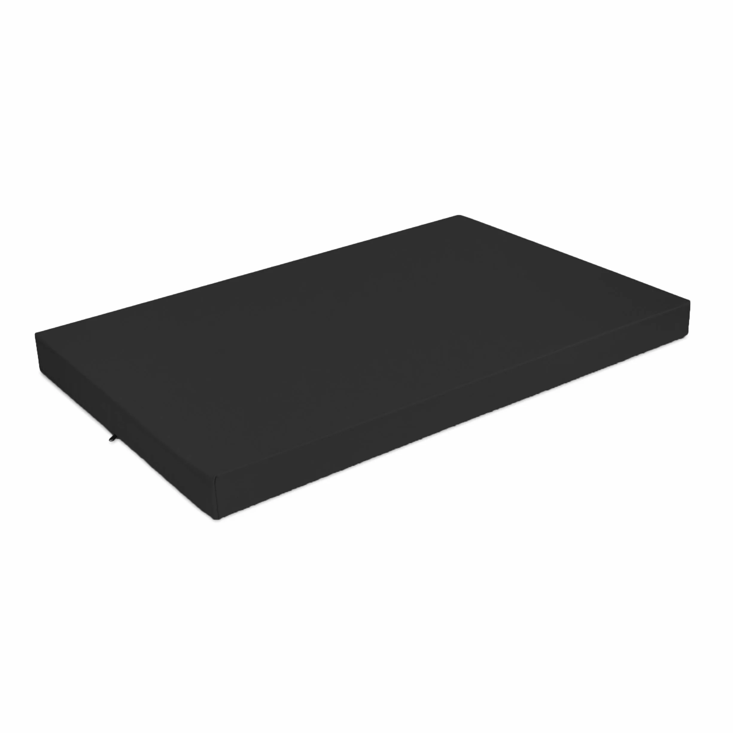 Materasso Cuscino per Bancale Divano Pallet 120x80 cm Impermeabile Nero