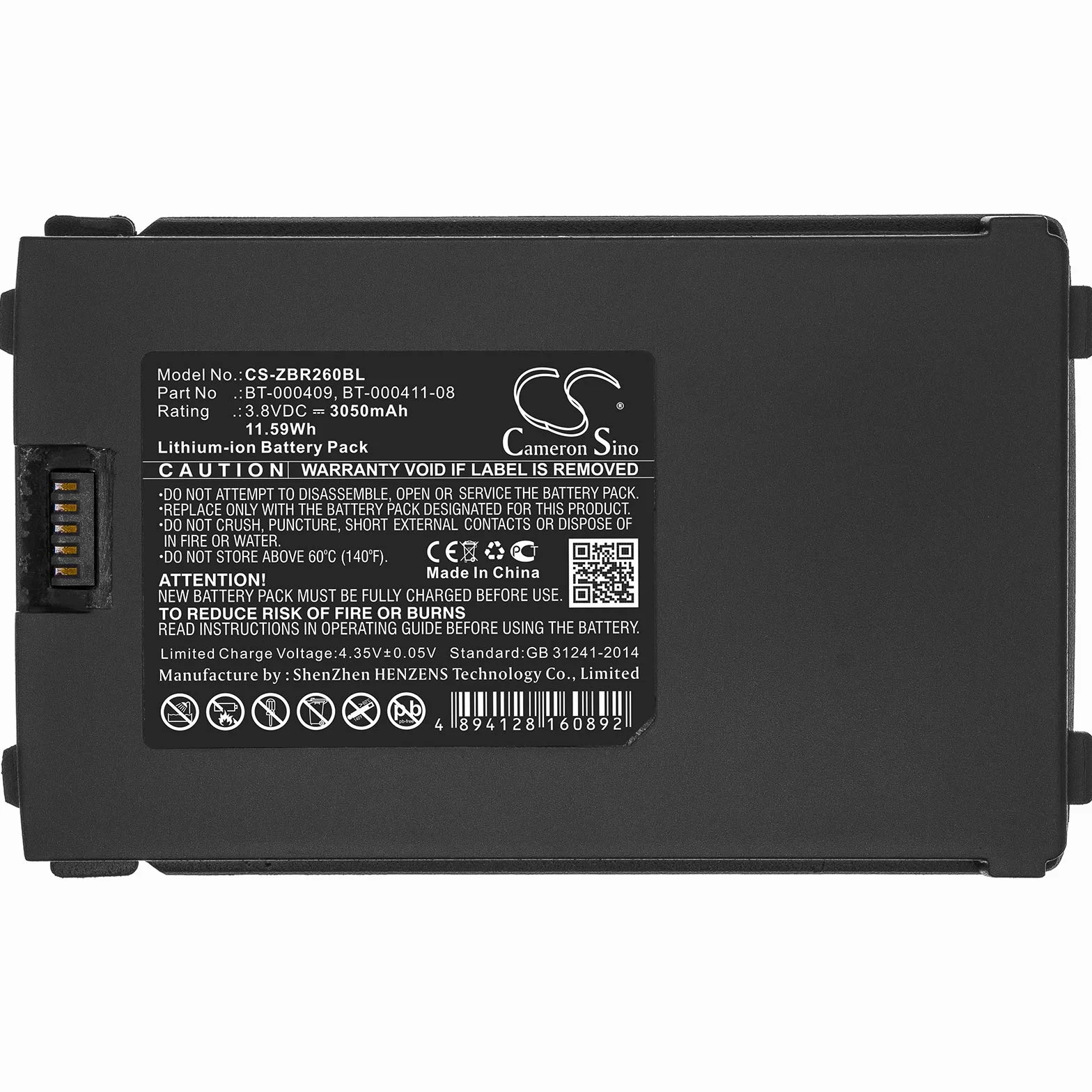 Batteria di ricambio Zebra TC21 TC210 TC210K TC26 TC26AK BT-000409