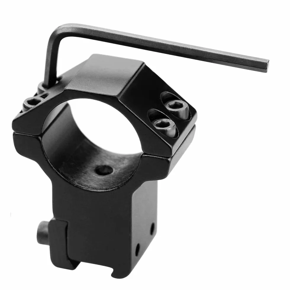 Paike 1" Alto Profilo Anelli Supporto per Cannocchiale per Guide a Coda di Rondine 11 mm, 2 Pezzi