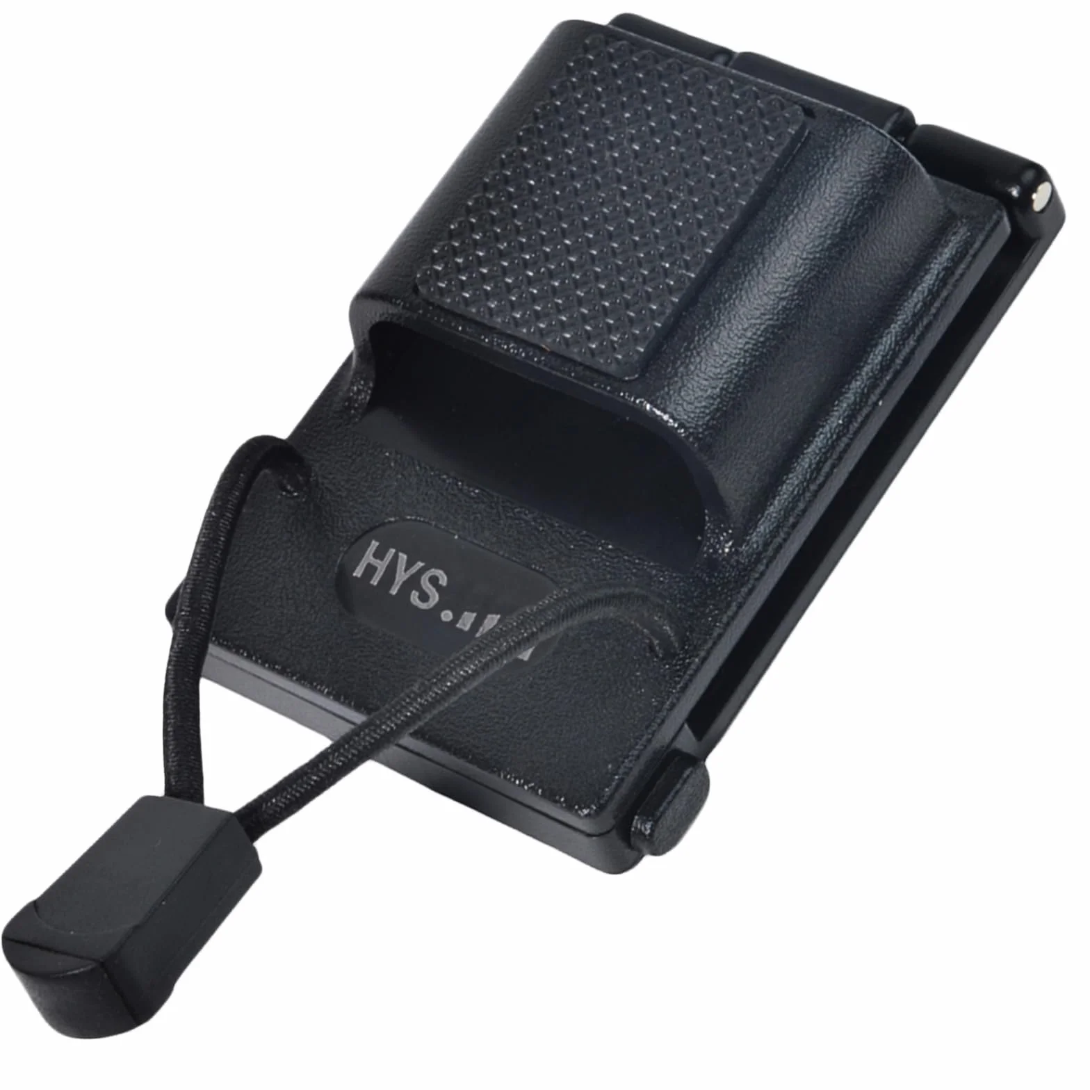 Supporto per walkie talkie da cintura 25-58mm, clip per radio compatibile Molle, Nero