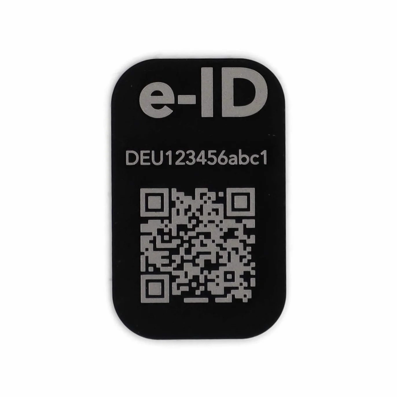 Targhette di Identificazione per Droni in Alluminio 31x19mm QR-Code