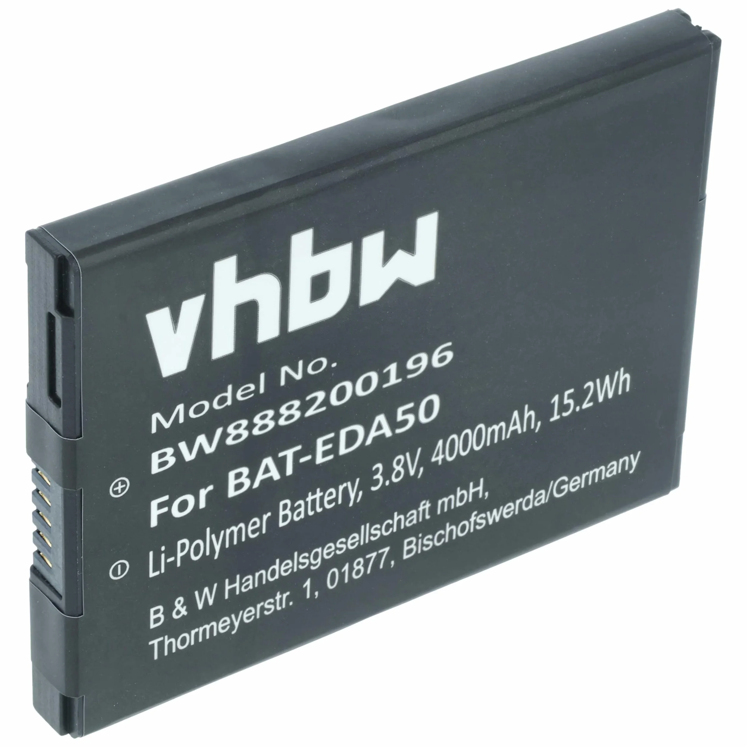 vhbw batteria sostituisce Honeywell 4000mAh 3,8V Li-Poly per lettore di codici a barre POS