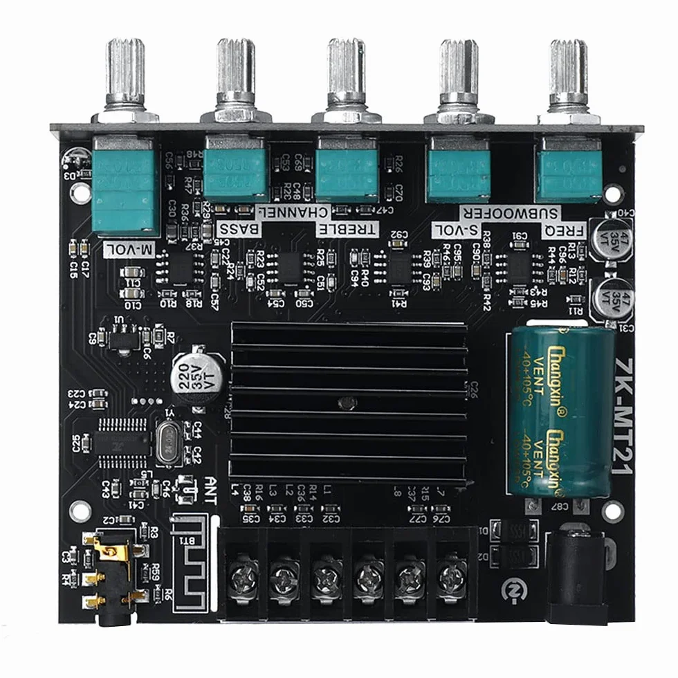 WANGCL ZK-MT21 2.1 Kanałowy Bluetooth Wzmacniacz Mocy