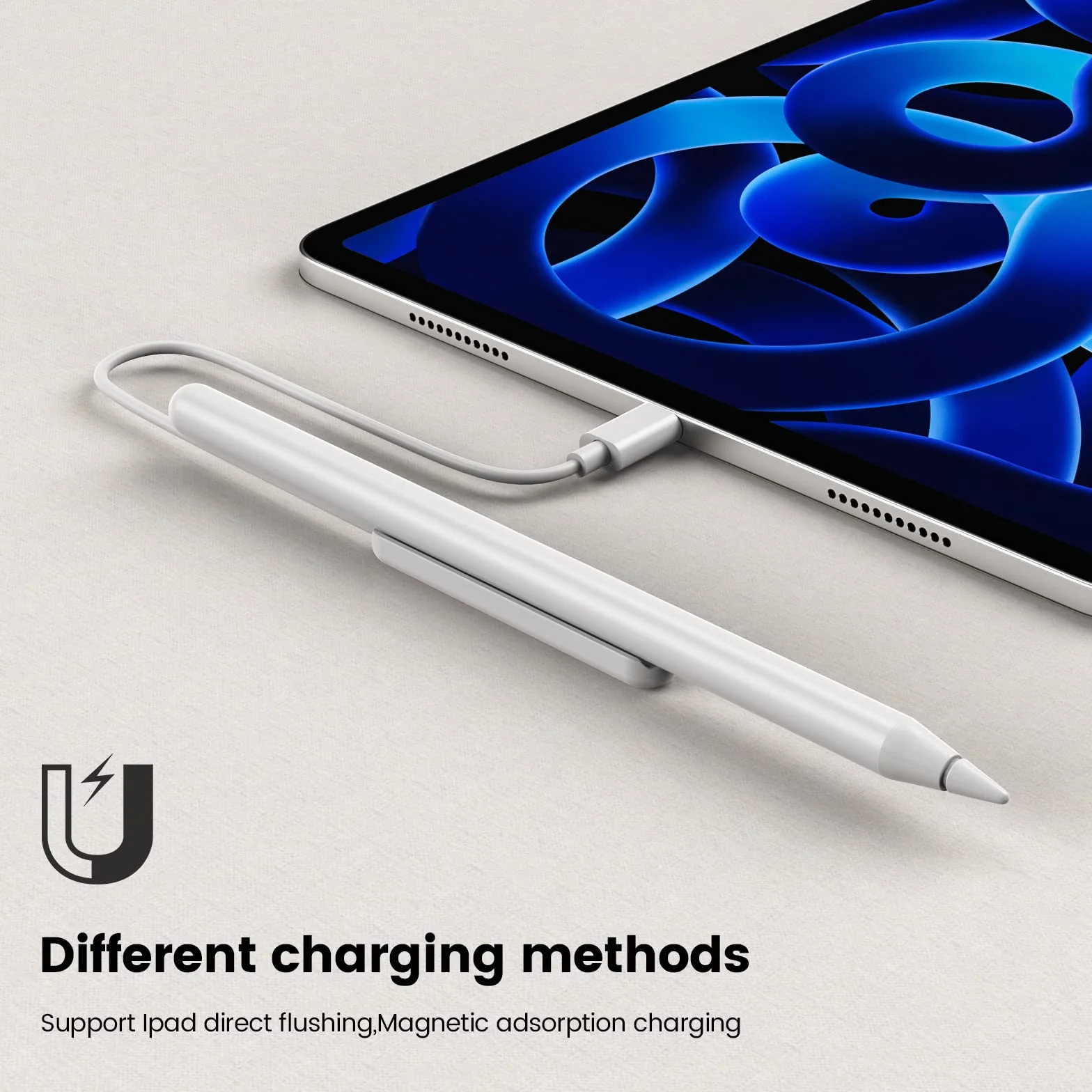 MOGOOD Caricatore Magnetico per Penna Stilo Seconda Generazione con Cavo USB-C