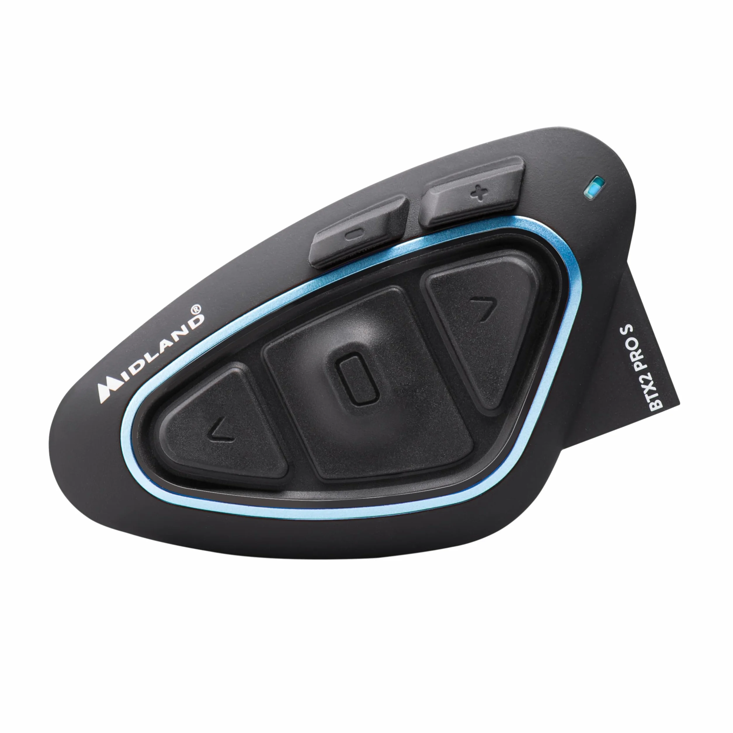 Midland Interfono Moto Bluetooth BTX2 Pro S Singolo, Auricolari Casco Impermeabili IPX6, Doppio Processore BT, 800 m, 4 Coppie, Batteria 23H, Cancellazione Rumore, Audio Hi-Fi