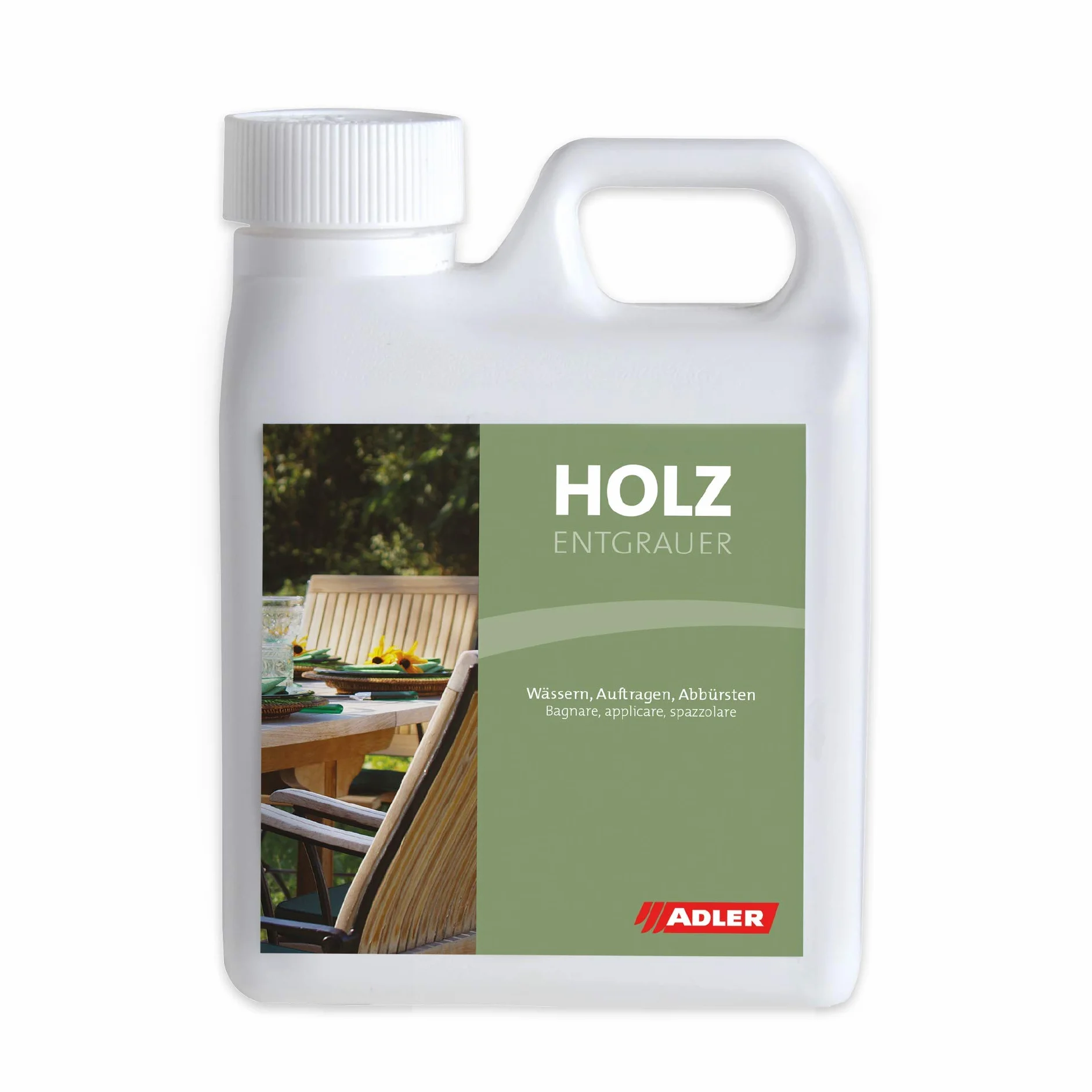 Legno ENT Grigio 2,5L Universale Pulitore entgrauer Aufheller anti-alghe Muschio rimozione
