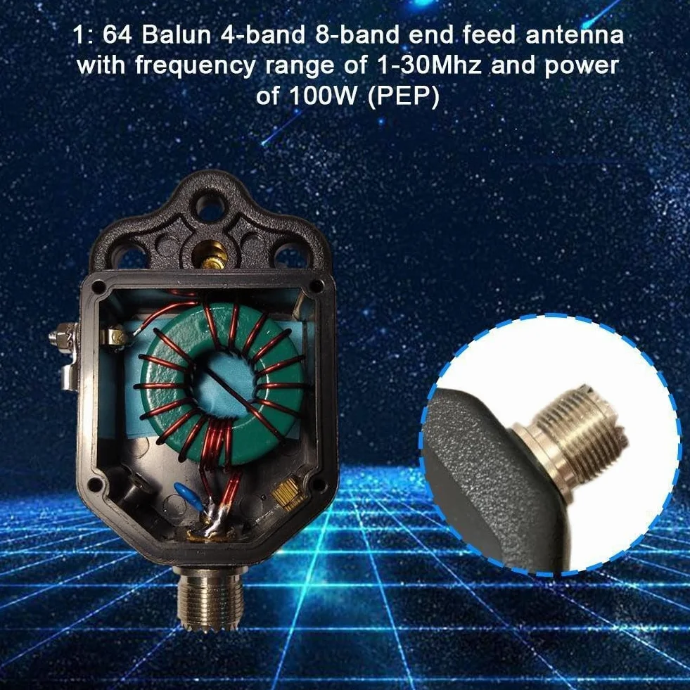 Balun ad alta frequenza 164, 130MHz, 100W