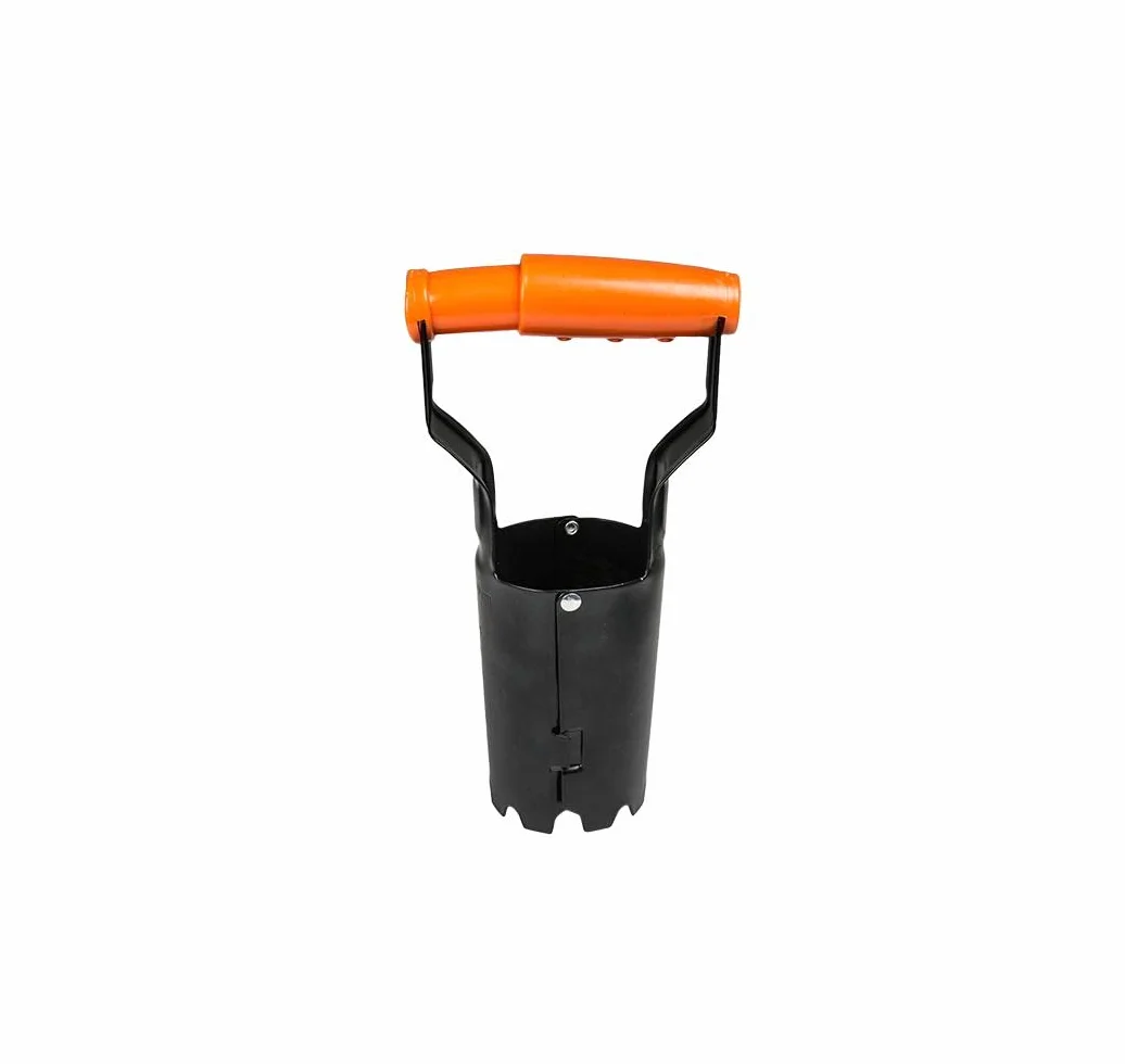 BRADAS - KT-Y6010, Piantabulbi Veloce in acciaio "de luxe", Trapiantatore foraterra manuale per bulbi, piantine e orto, Pianta Ortaggi con dimetro 6-9 cm, Piantatore con profondità fino a 10 cm.