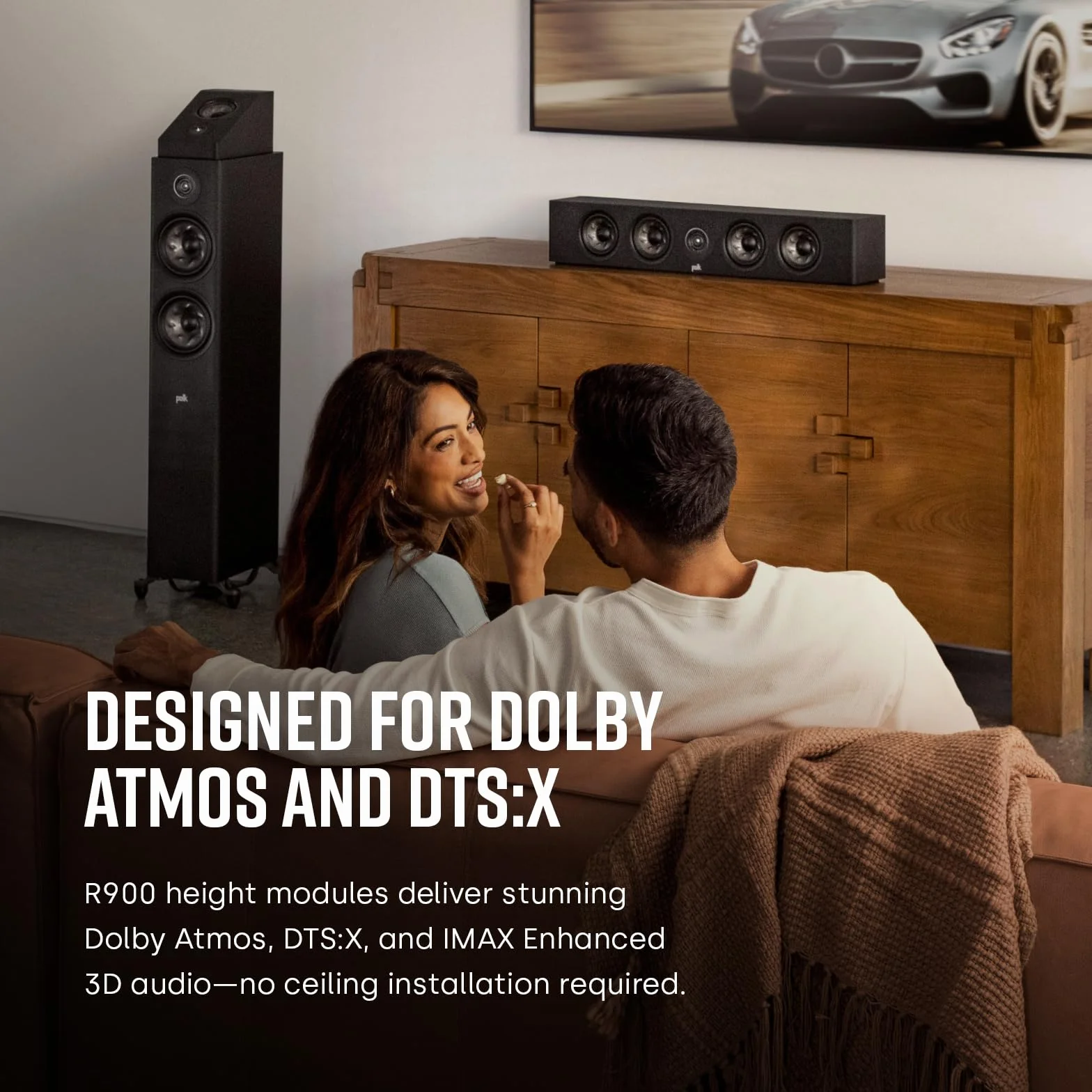 Polk Audio Reserve R900 Altoparlante 3D Dolby Atmos IMAX con Pinnacle Ring Tweeter e Woofer 4"