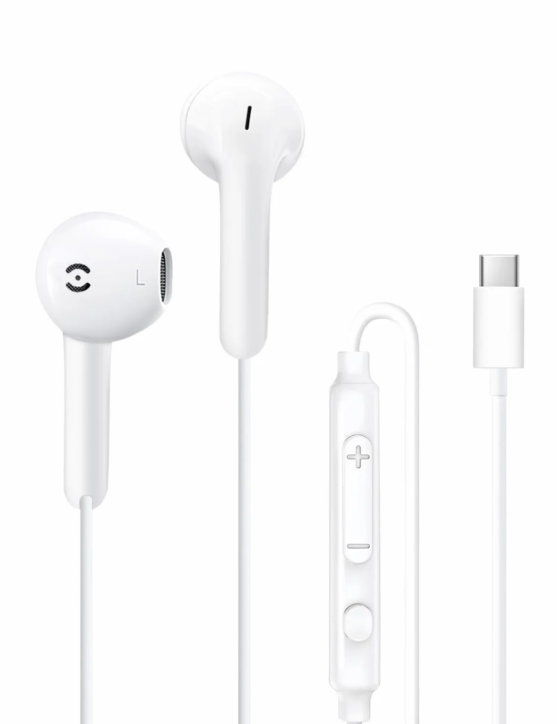 MAS CARNEY Auricolari con Filo USB C TH9, Cuffie In-Ear con Mic per iPhone 15 16 17 Pro Max Air iPad Type C