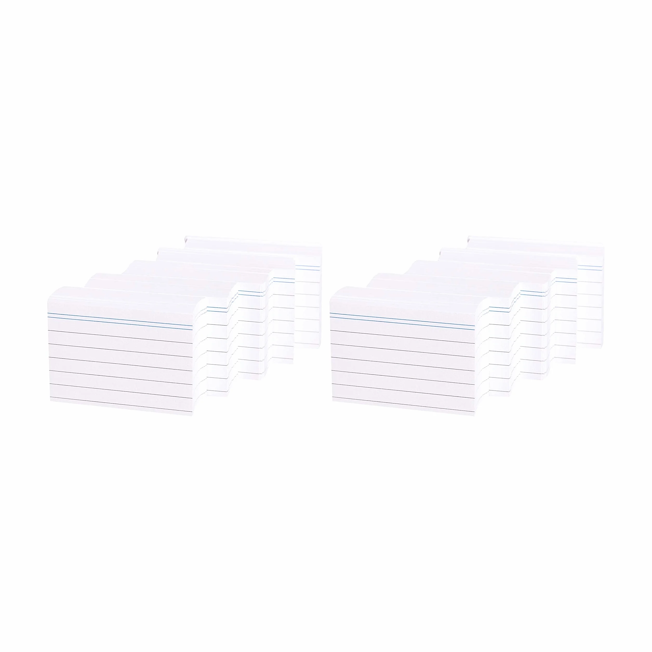 Amazon Basics Schede a righe formato A8 7,4 cm x 5,2 cm bianco confezione da 1000