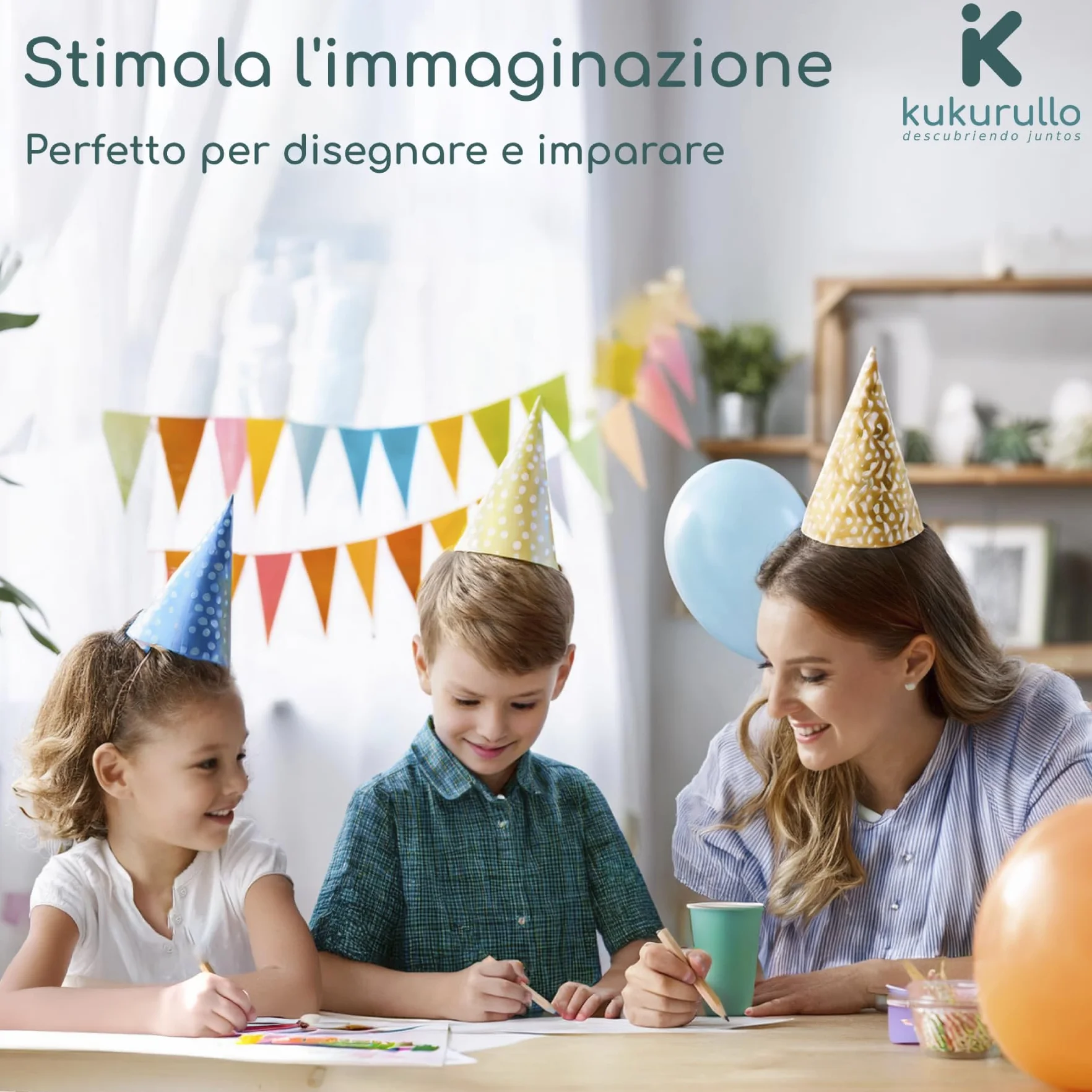 Set da 25 astucci con 6 matite colorate per bambini – idea regalo compleanno