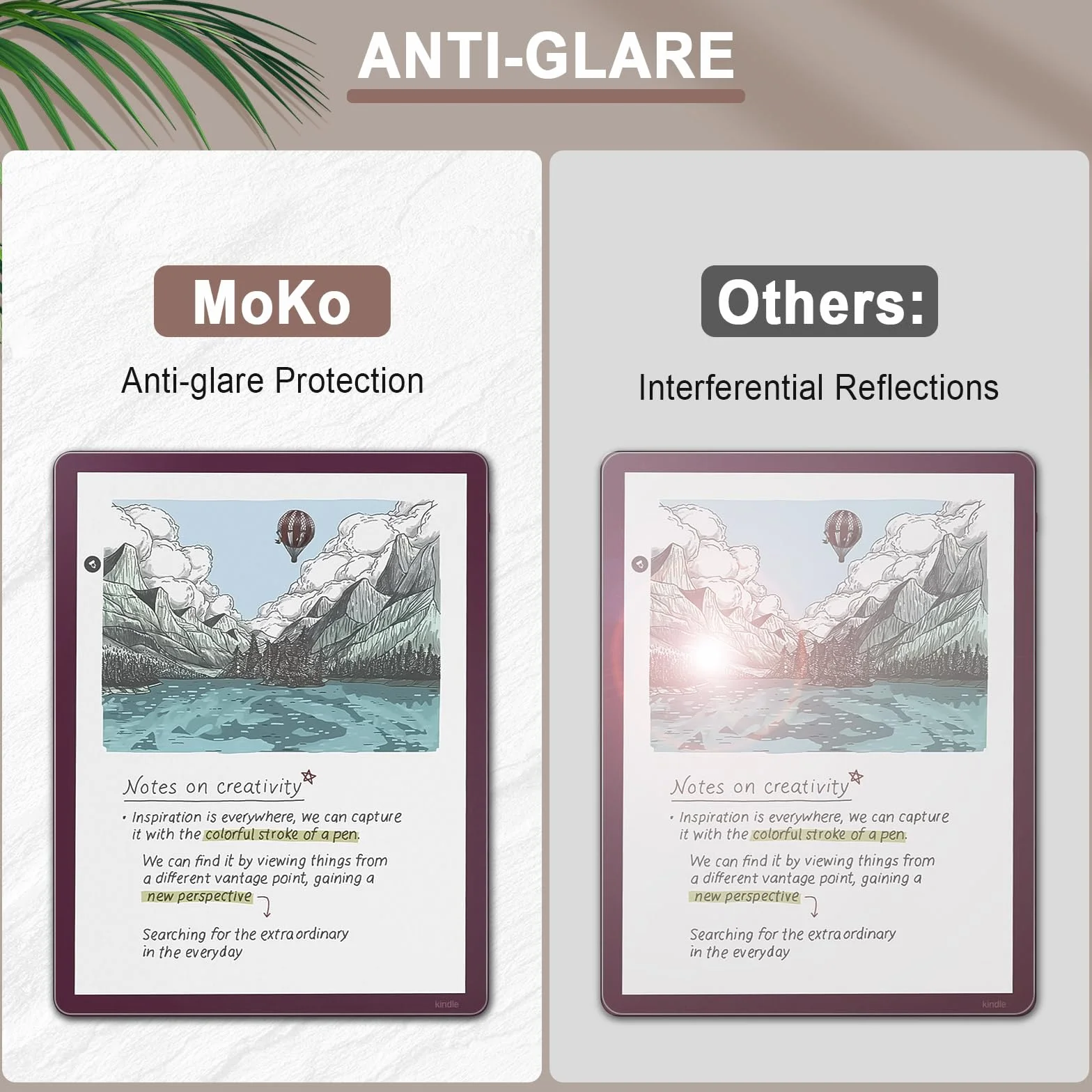 MoKo Pellicole Protettive Anti-Riflesso per Kindle Scribe Colorsoft 11" 3ª Generazione 2025, PET Opaca Copertura Totale