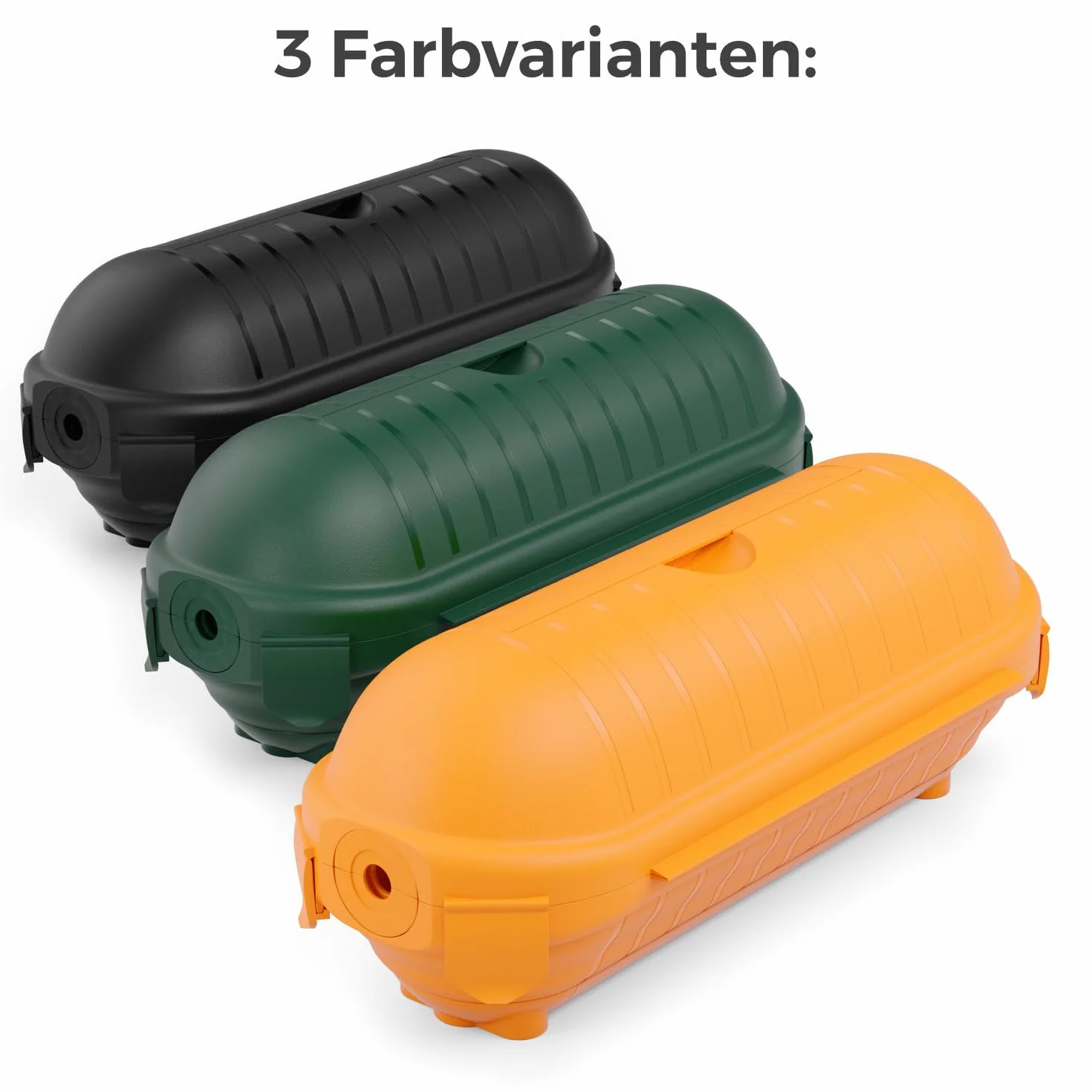 deleyCON Scatola Protezione Cavi Outdoor IP44 Impermeabile Resistente Spruzzi - Arancione