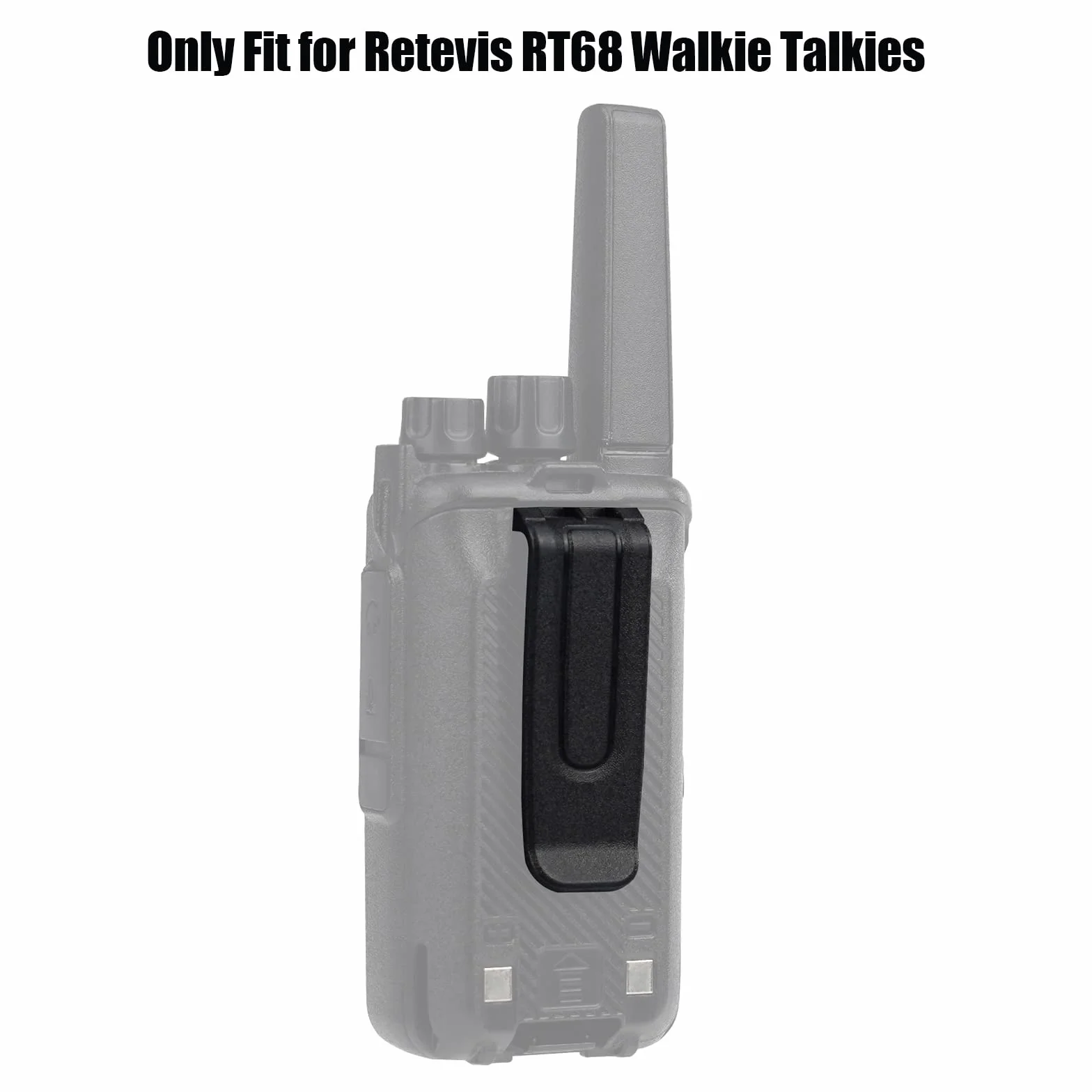 Retevis RT68 Clip per Cintura Walkie Talkie, Clip da Cintura per Radio Bidirezionali (4 Pezzi)