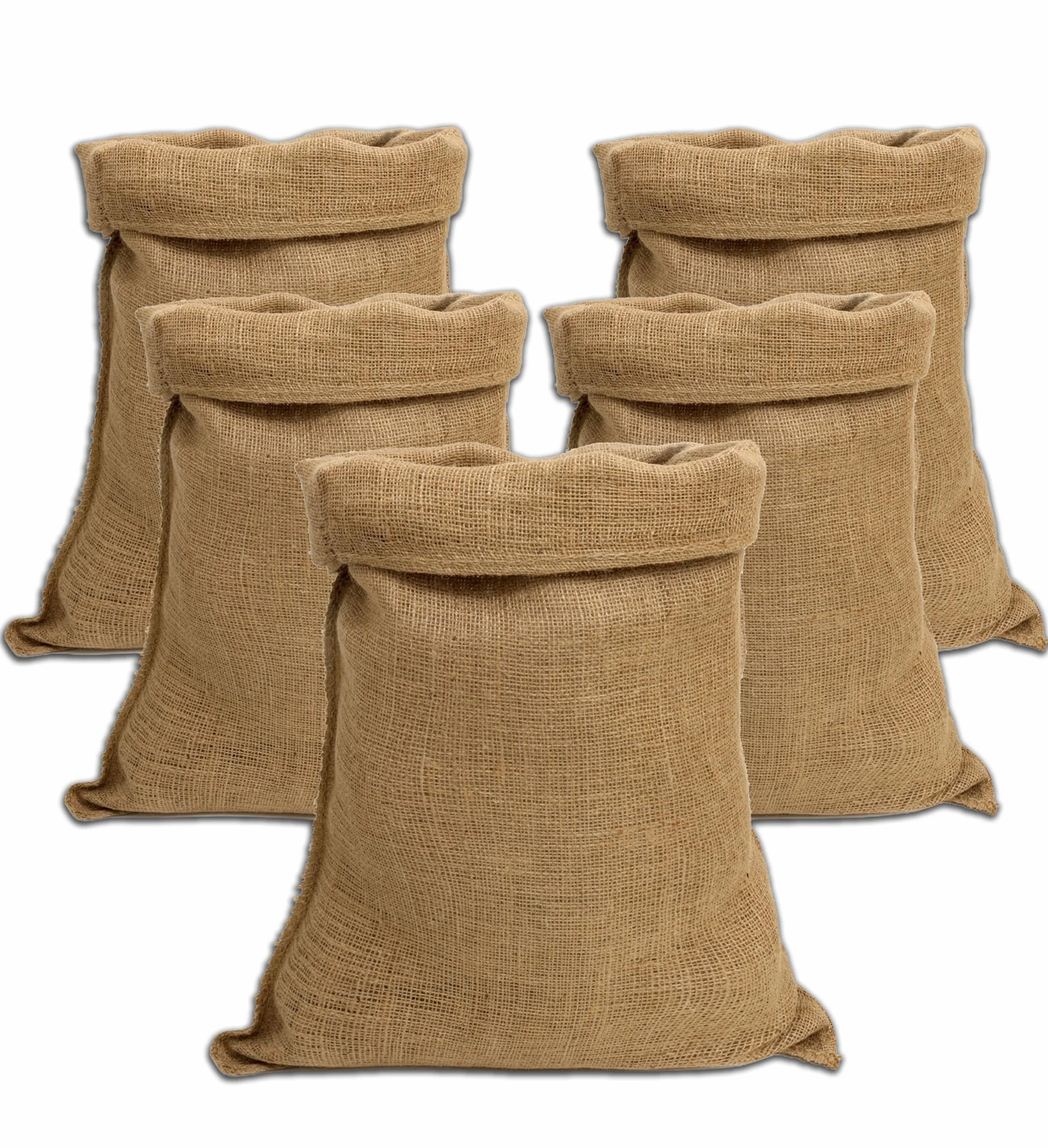 IPEA Sacchi in Juta di Grandi Dimensioni – 80 x 50 cm – 5 PEZZI – Sacco in Tessuto Iuta Naturale per Fai da Te, Arredamento, Giardinaggio, Casa, Contenitore di Oggetti - Sacco Regalo Natale
