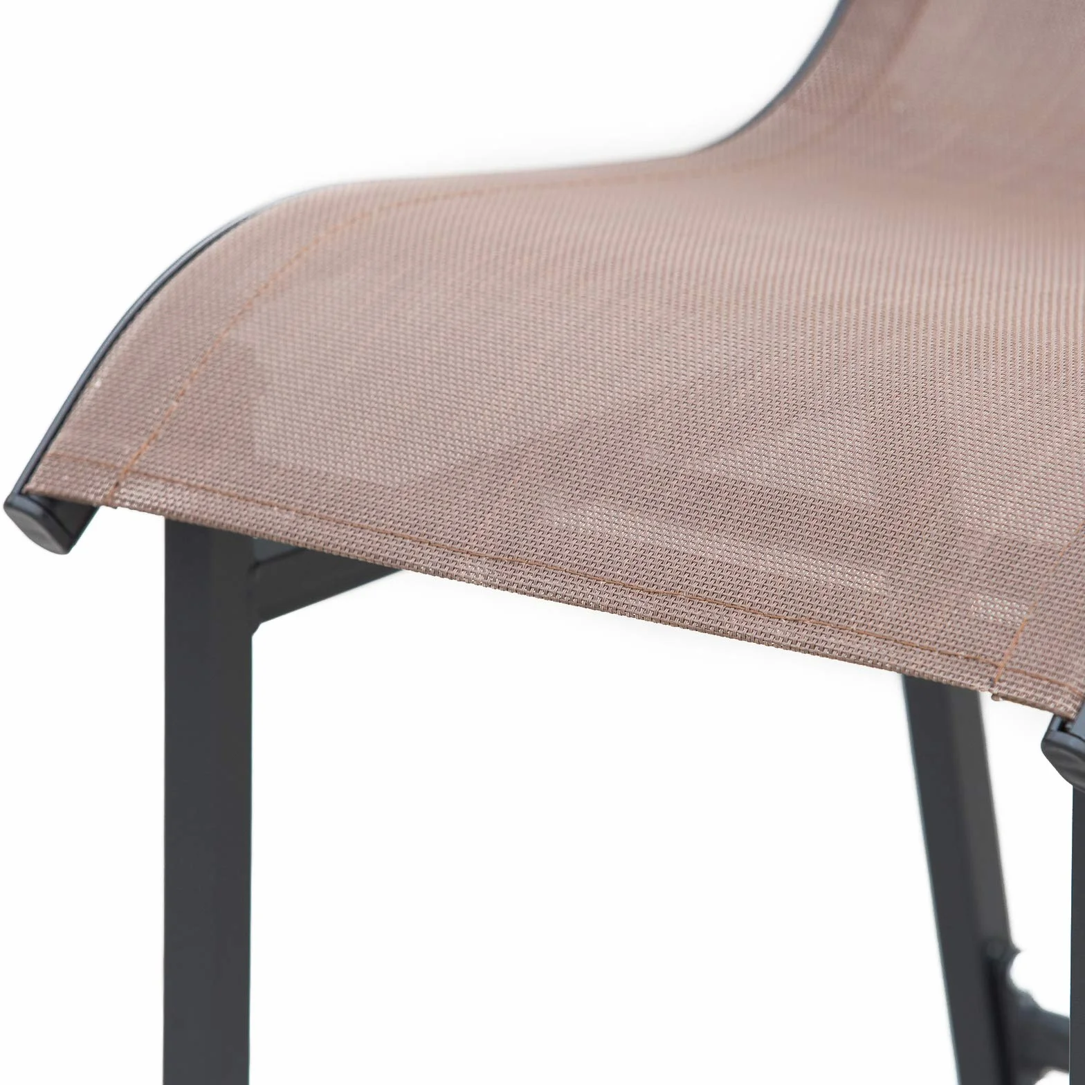 Outsunny Set da Bar/Ristorante 3 Pezzi: 2 Sgabelli (40.5x50x82cm) 1 Tavolo Vetro Temperato (Φ60x102cm), Nero e Marrone
