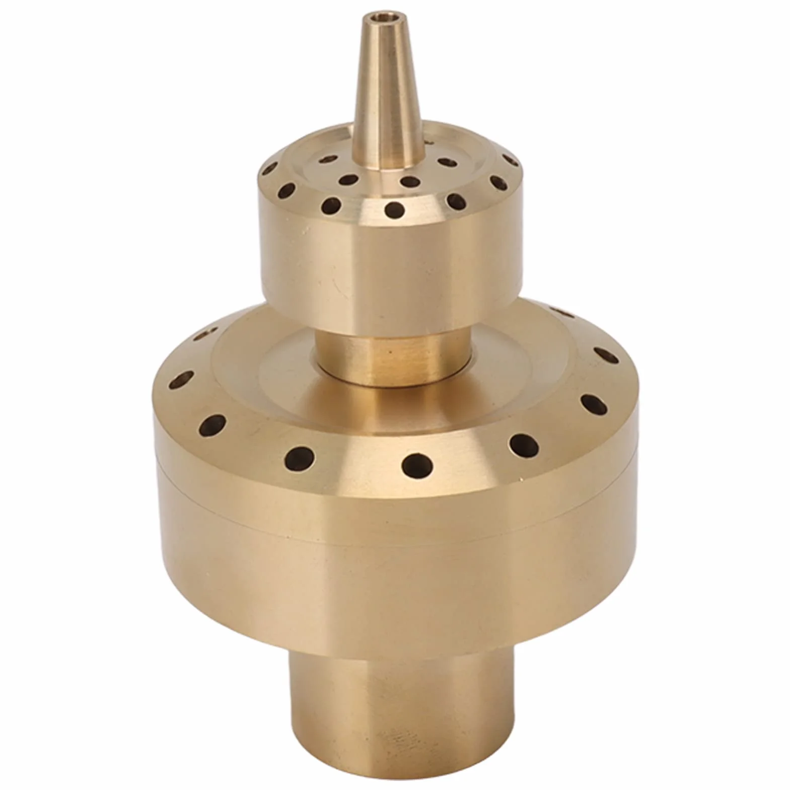 Tissting Ugello per Fontana A 2 Livelli, Centro Dritto, Dispersione Porosa, 40 Kpa, Colonna di Rame, Ugello per Irrigazione da Giardino, Laghetto, Paesaggio, Decorazione Domestica (G1in)