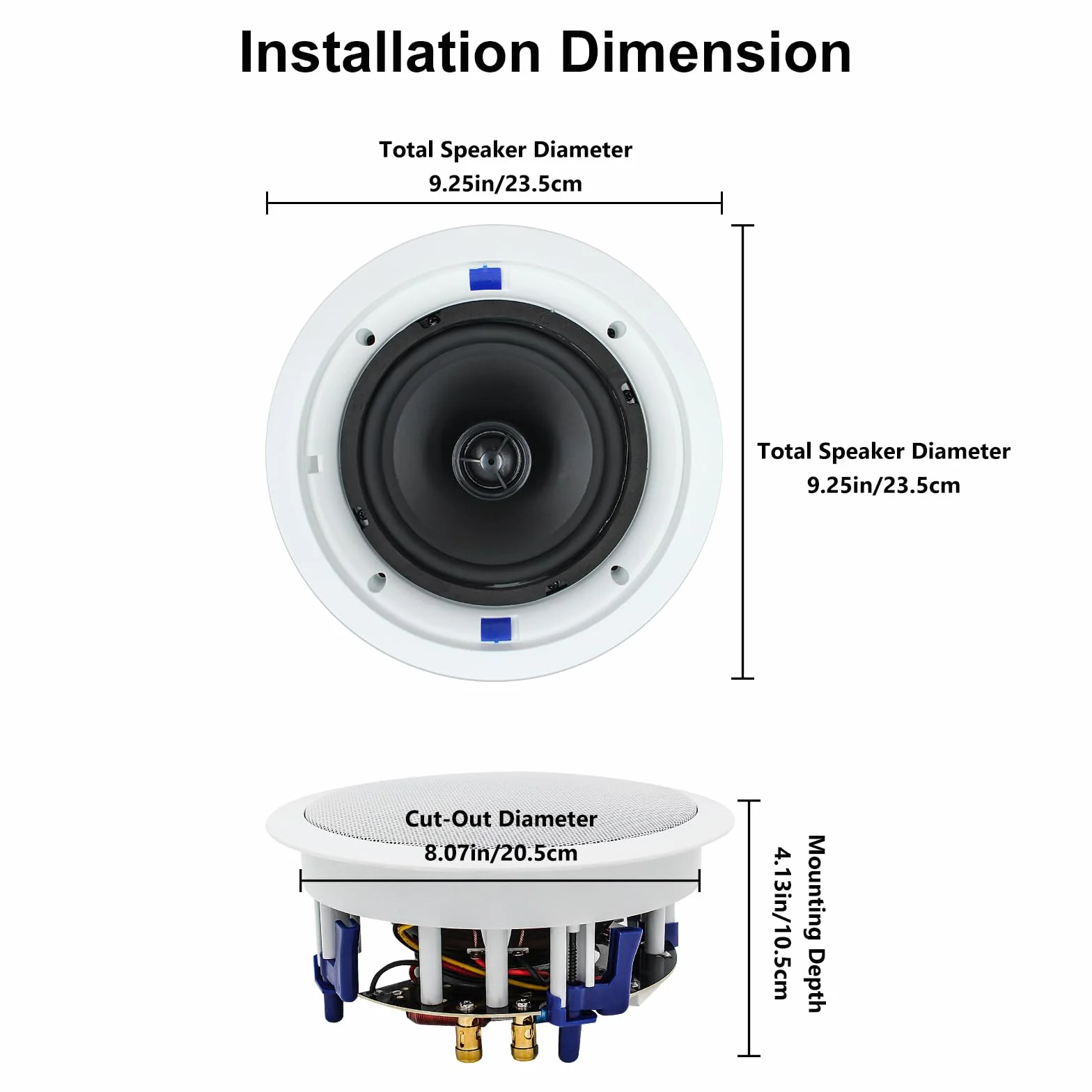 Herdio 4 Pollice 2 Way Built-in Montaggio Soffitto Altoparlanti Bluetooth
