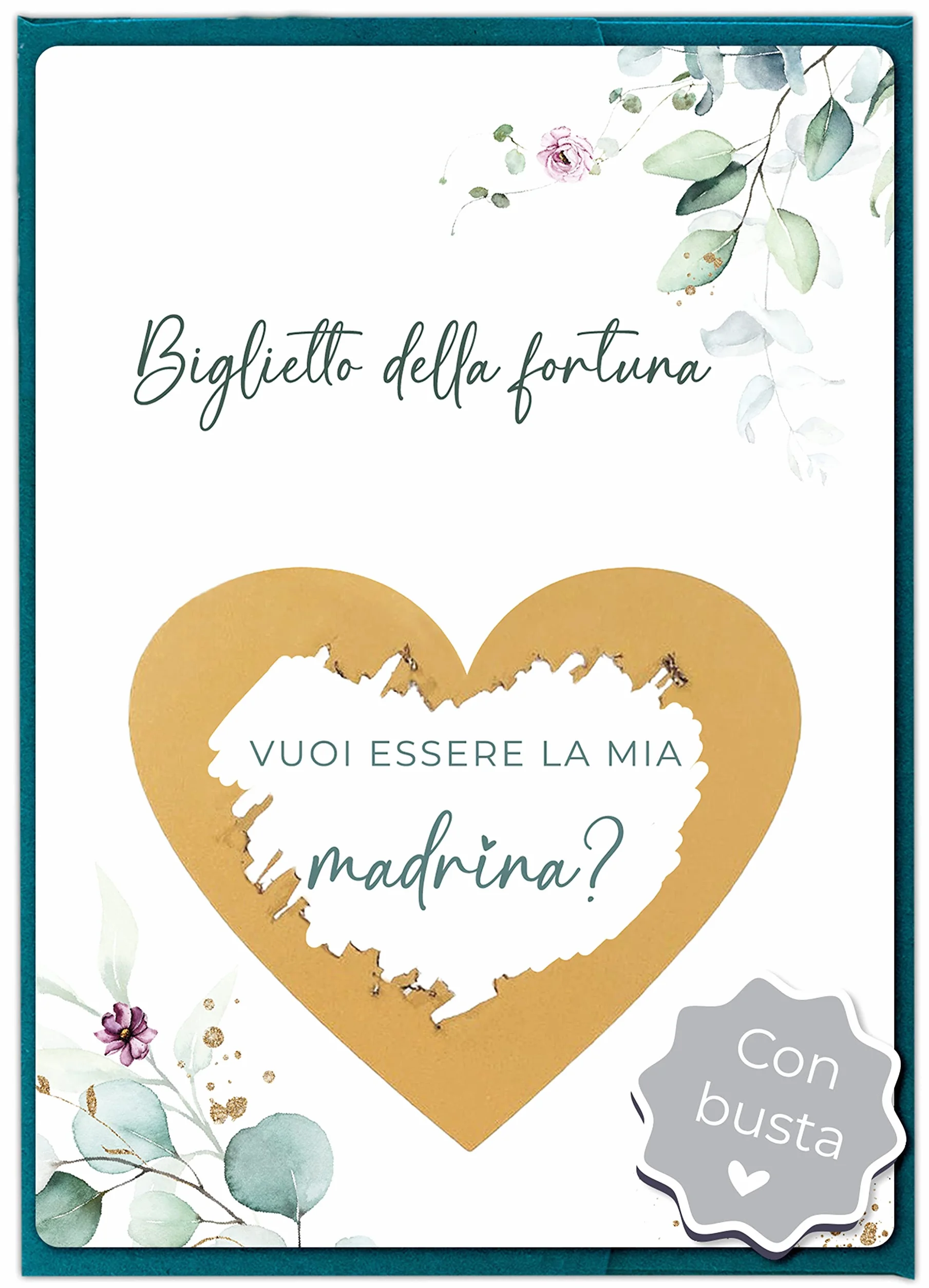 Joli Coon Vuoi essere la mia madrina Gratta e vinci con busta