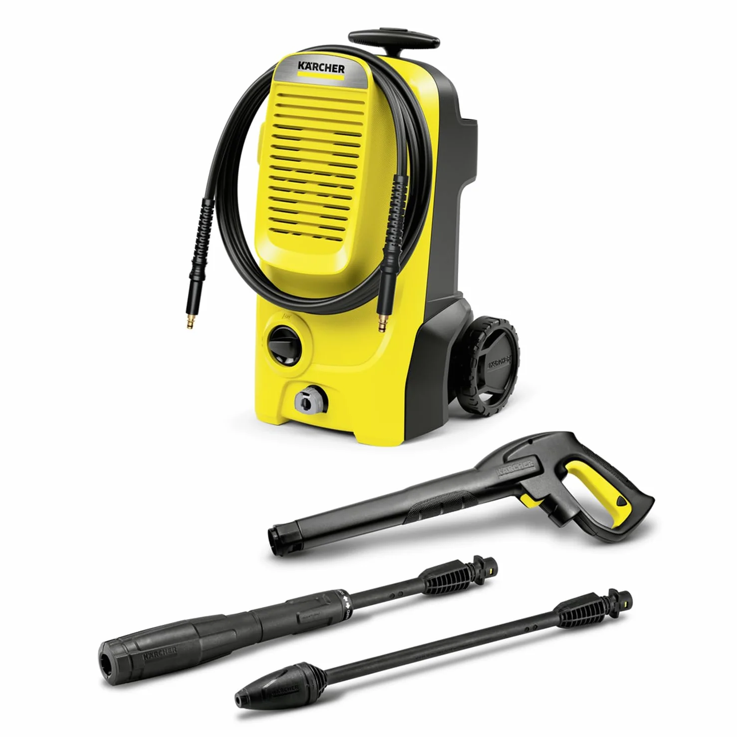 Kärcher Idropulitrice K 5 Classic, Pressione max. 145 bar, Portata 500 l/h, Area di lavoro 40 m²/h, Avvolgitubo integrato, Pistola ad Alta Pressione, Ugello Rotante, Lancia Vario Power Jet