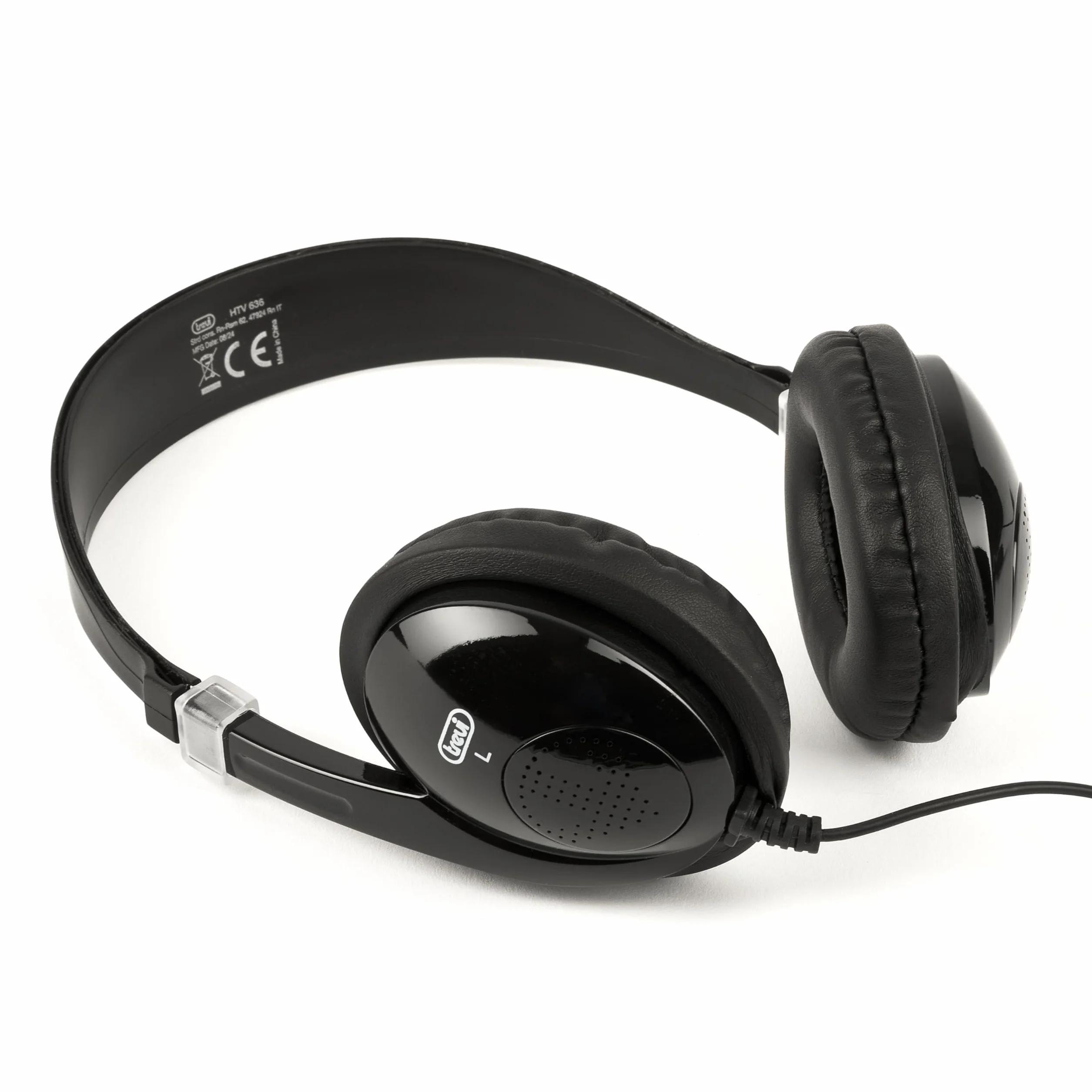 Trevi HTV 636 Cuffie Over-Ear per TV, Cavo 5m, Leggere, Controllo Volume