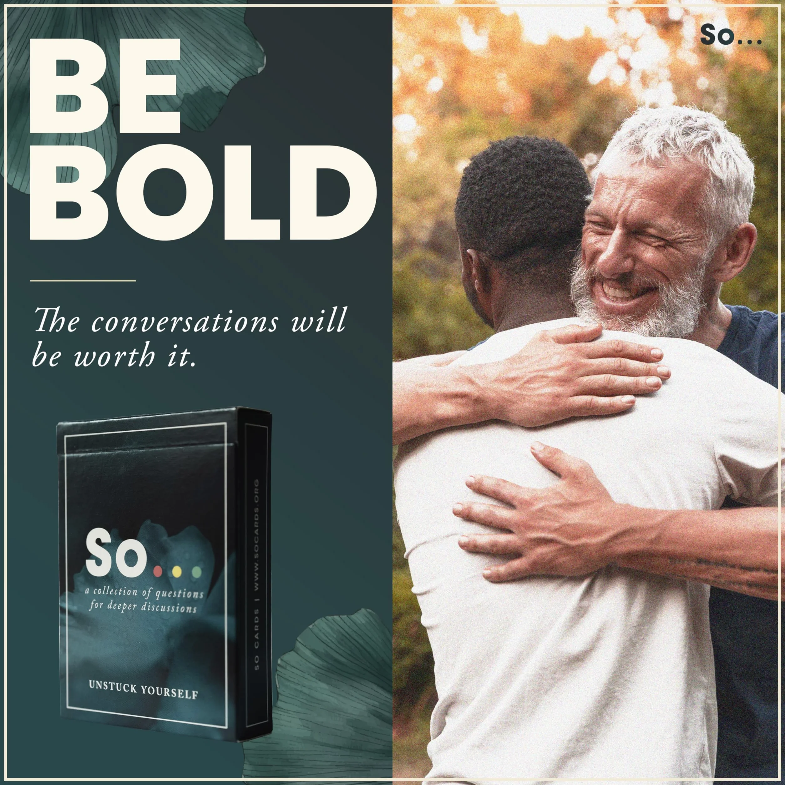 SO Cards Unstuck Yourself Conversation Starter Cards for Meaningful Discussion Introspection