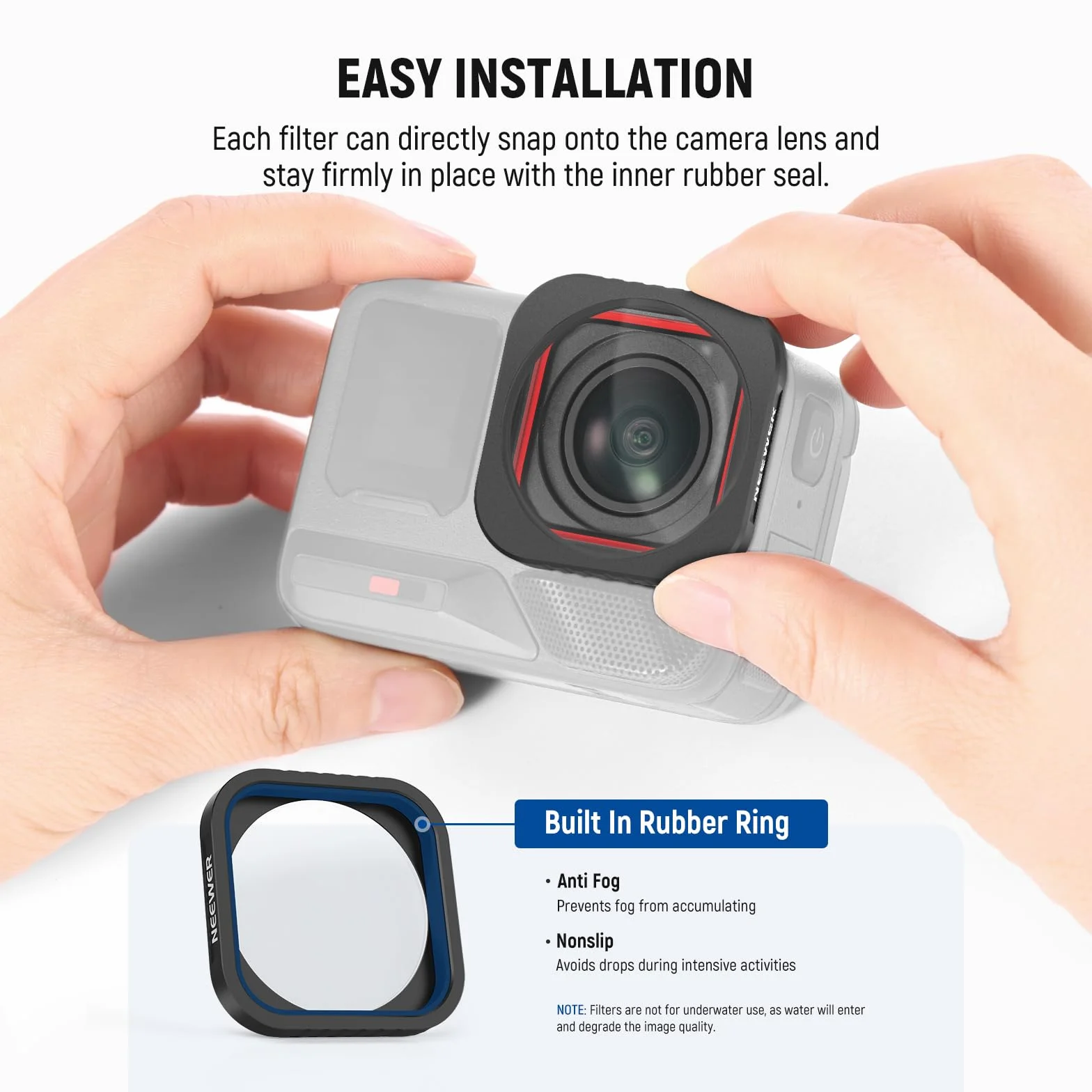 NEEWER Obiettivo Macro 10X Compatibile Insta360 Ace Pro Ace Pro 2 LS-C40