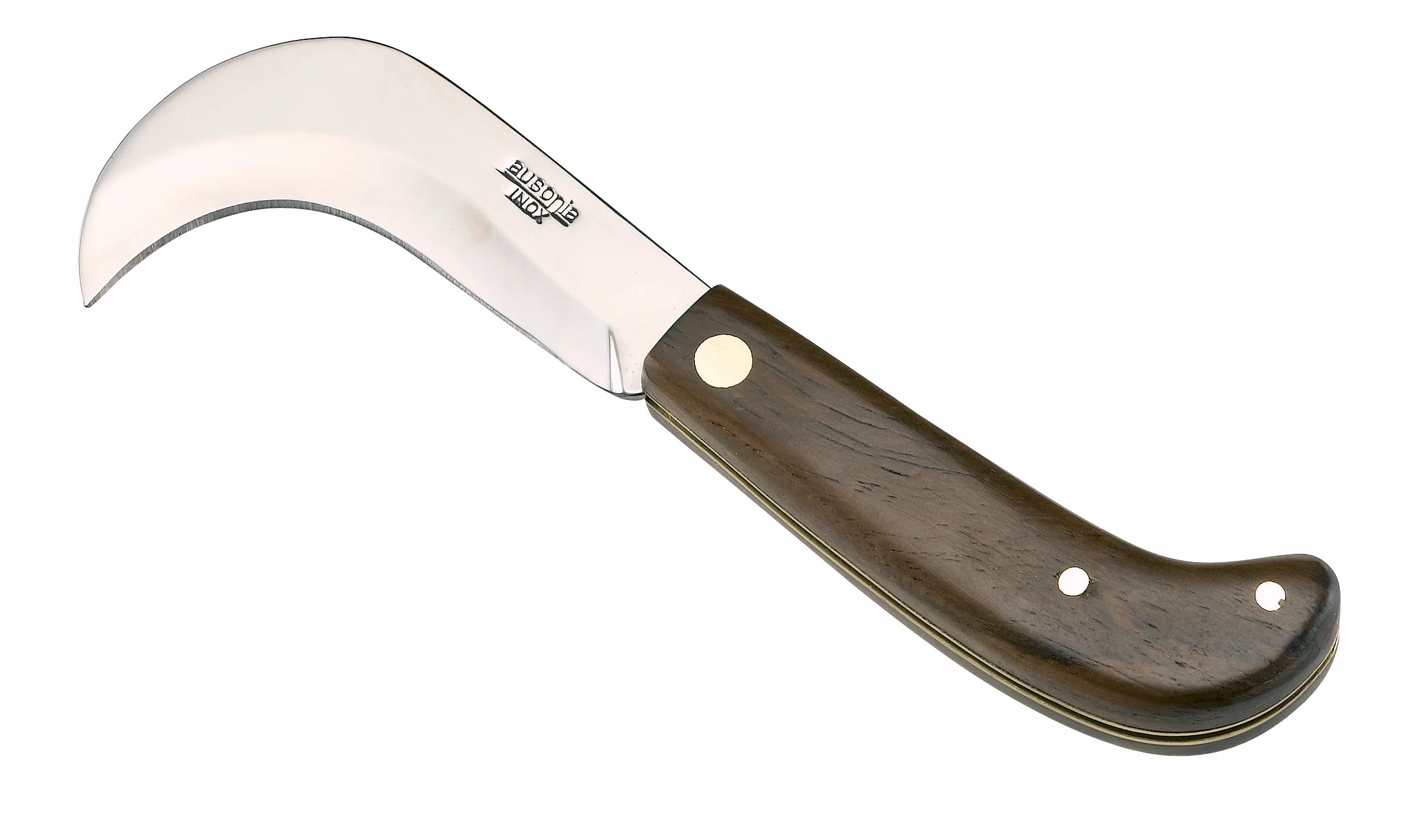 AUSONIA Roncola pieghevole cm 16 con manico in legno