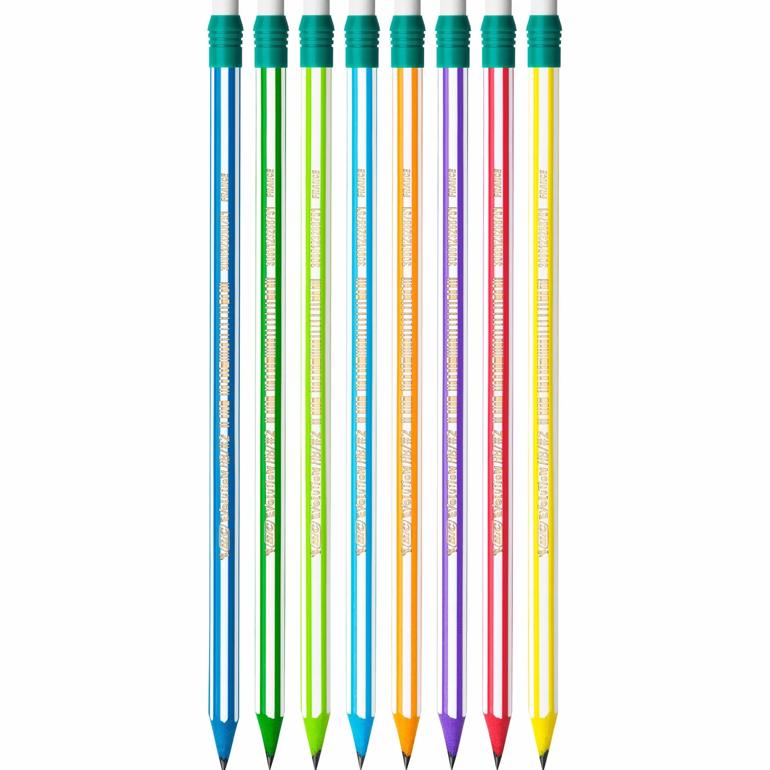 BIC Evolution Stripes 12 matite HB media senza legno infrangibile