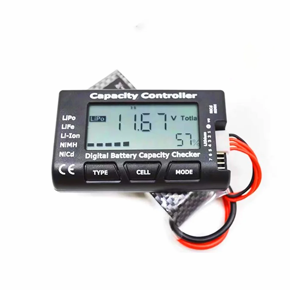 YIXISI 2.1 RC Cellulare Capacita' Meter Digital Battery Checker per NiCd/NiMH/LiPo/LiFe/Li-ion