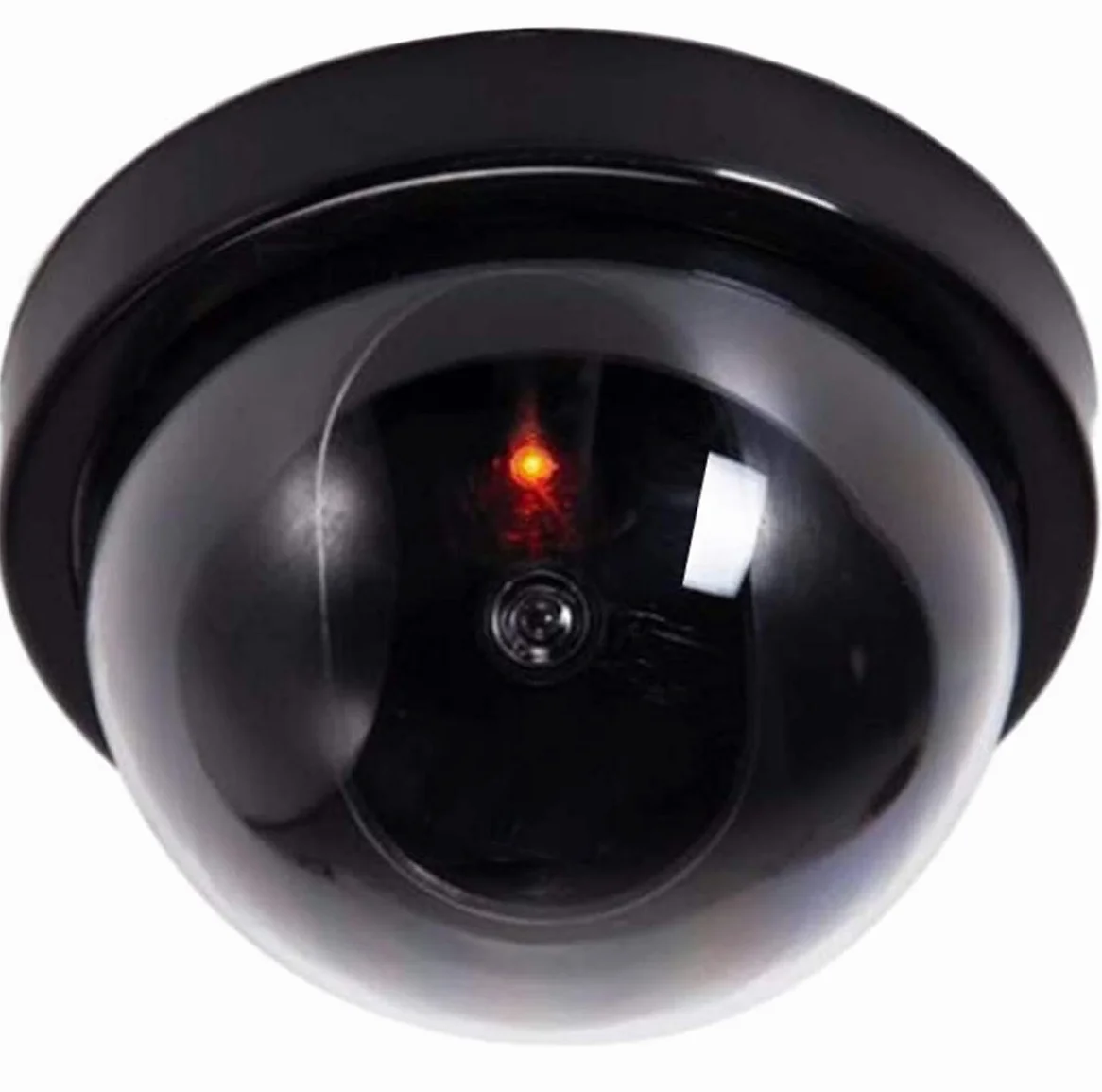 O&W Security Dome Kamera fikcyjna z diodą LED czerwona migająca montaż sufit ściana