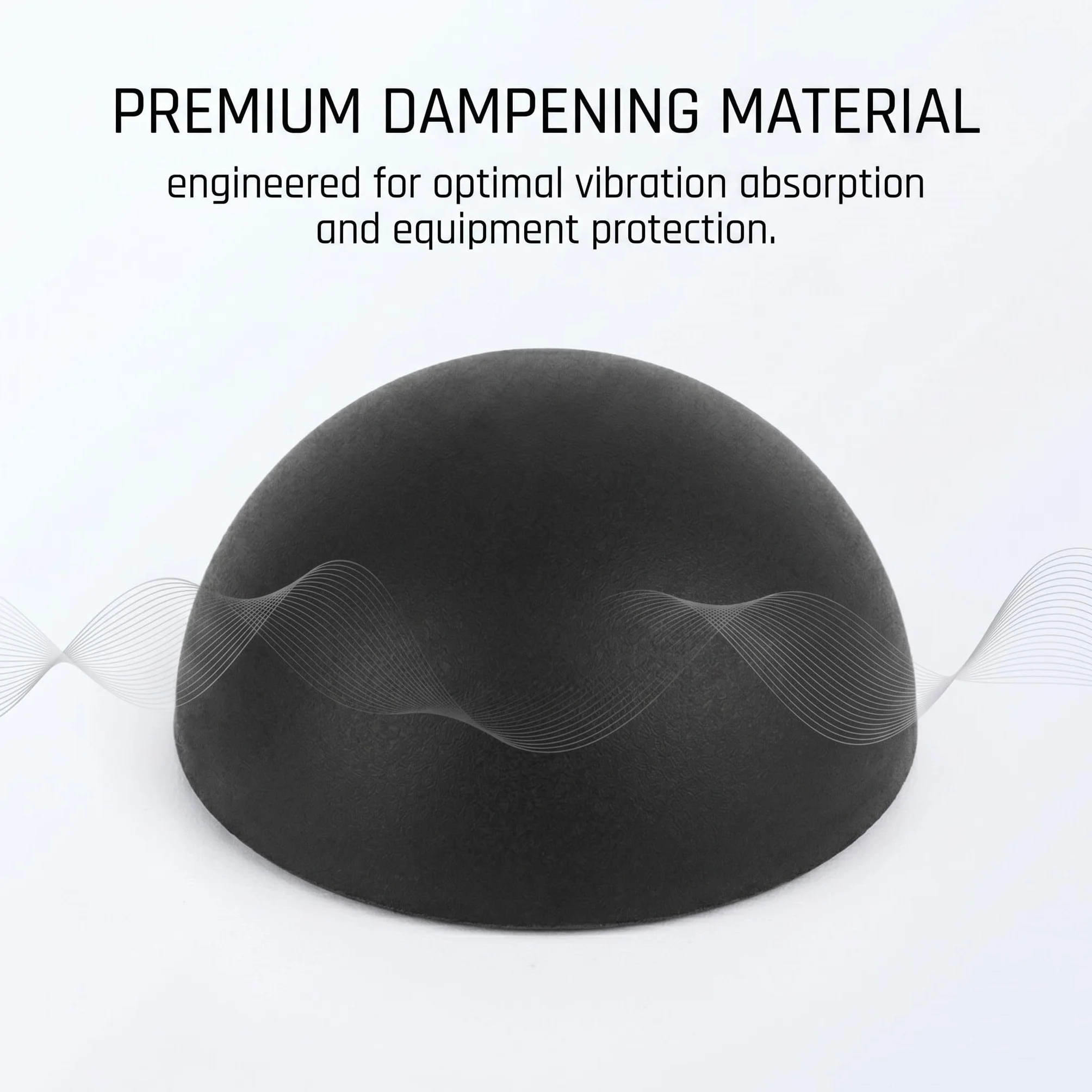 Piedini Antivibrazione in Silicone 18x10mm Autoadesivi, Paraurti Emisferici per Mobili, Protezione Antiurto (Nero)
