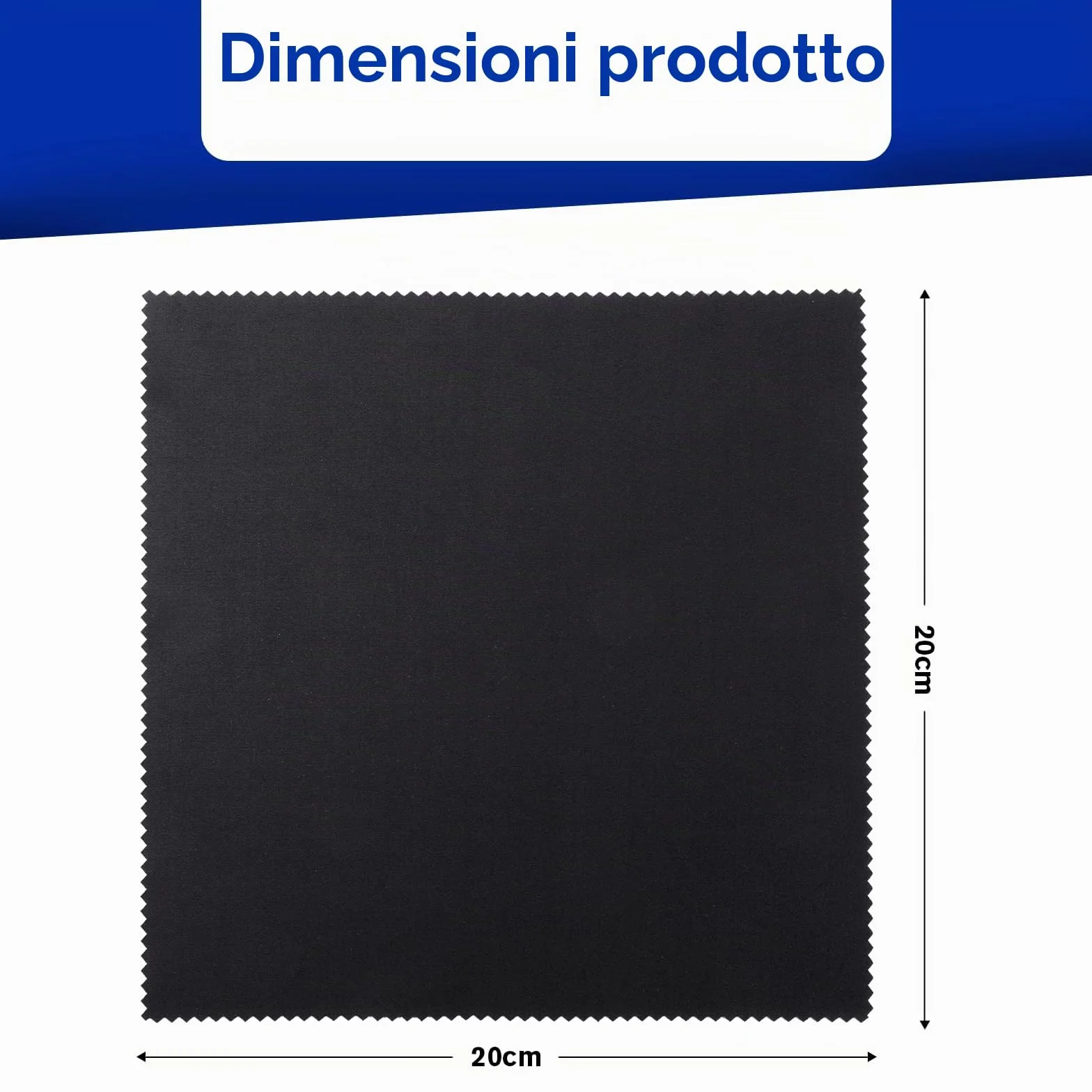 Panni in microfibra per pulizia occhiali 20x20 cm qualità ottica