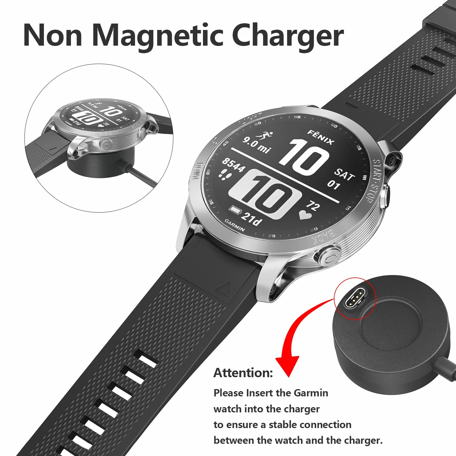 Caricatore per Garmin Instinct 2 Solar/Instinct 2 Cavo USB C Veloce Portatile