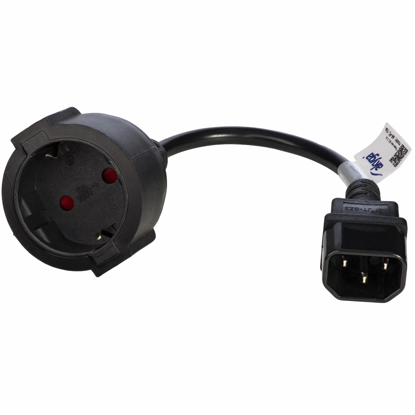 AKYGA AK-PC-10A Cavo di alimentazione Schuko 3 pin IEC C14 EU CEE 7/4 15 cm Nero