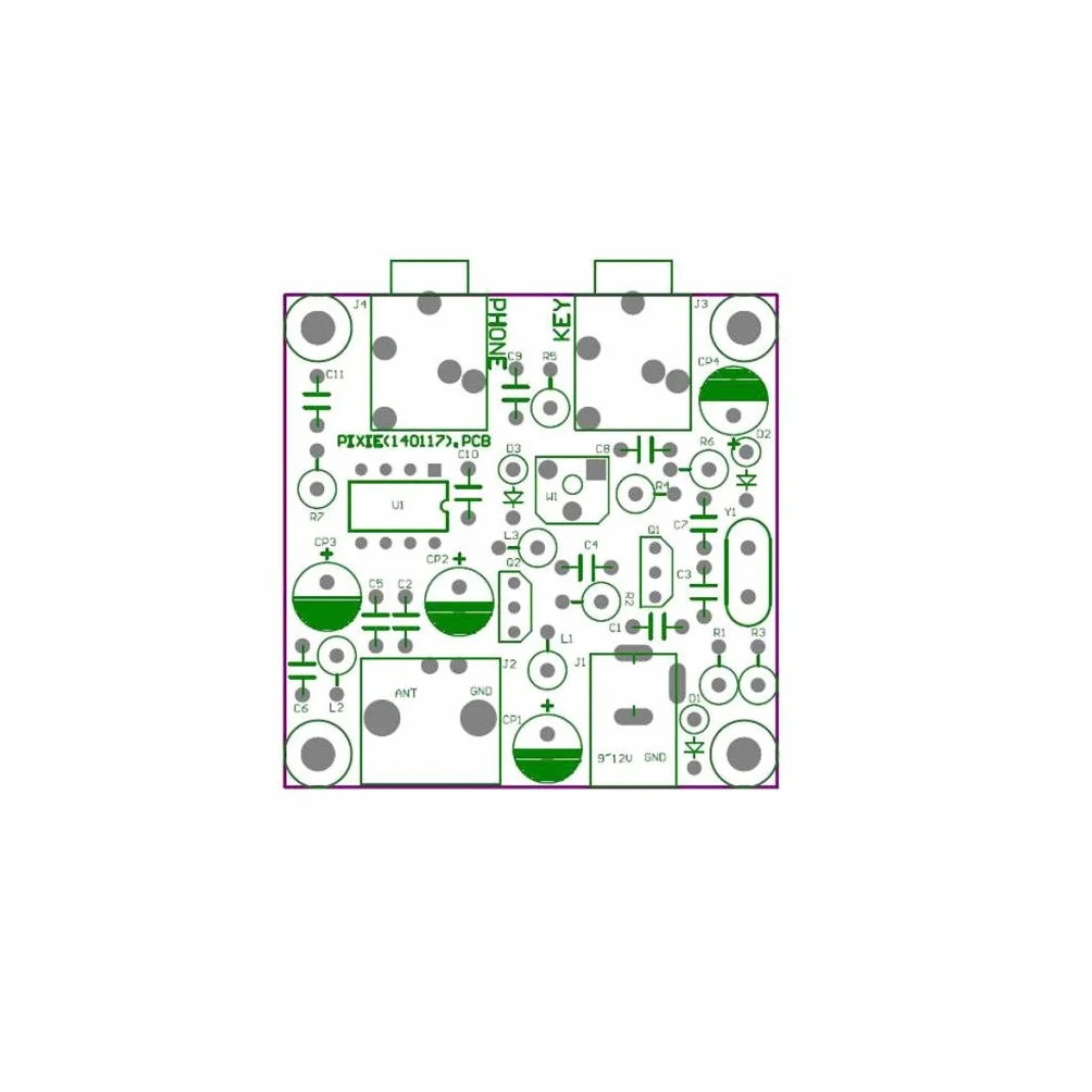 Gazechimp Pixie Ham Radio QRP Kit 40M Onde Corte Trasmettitore CW Buzzer