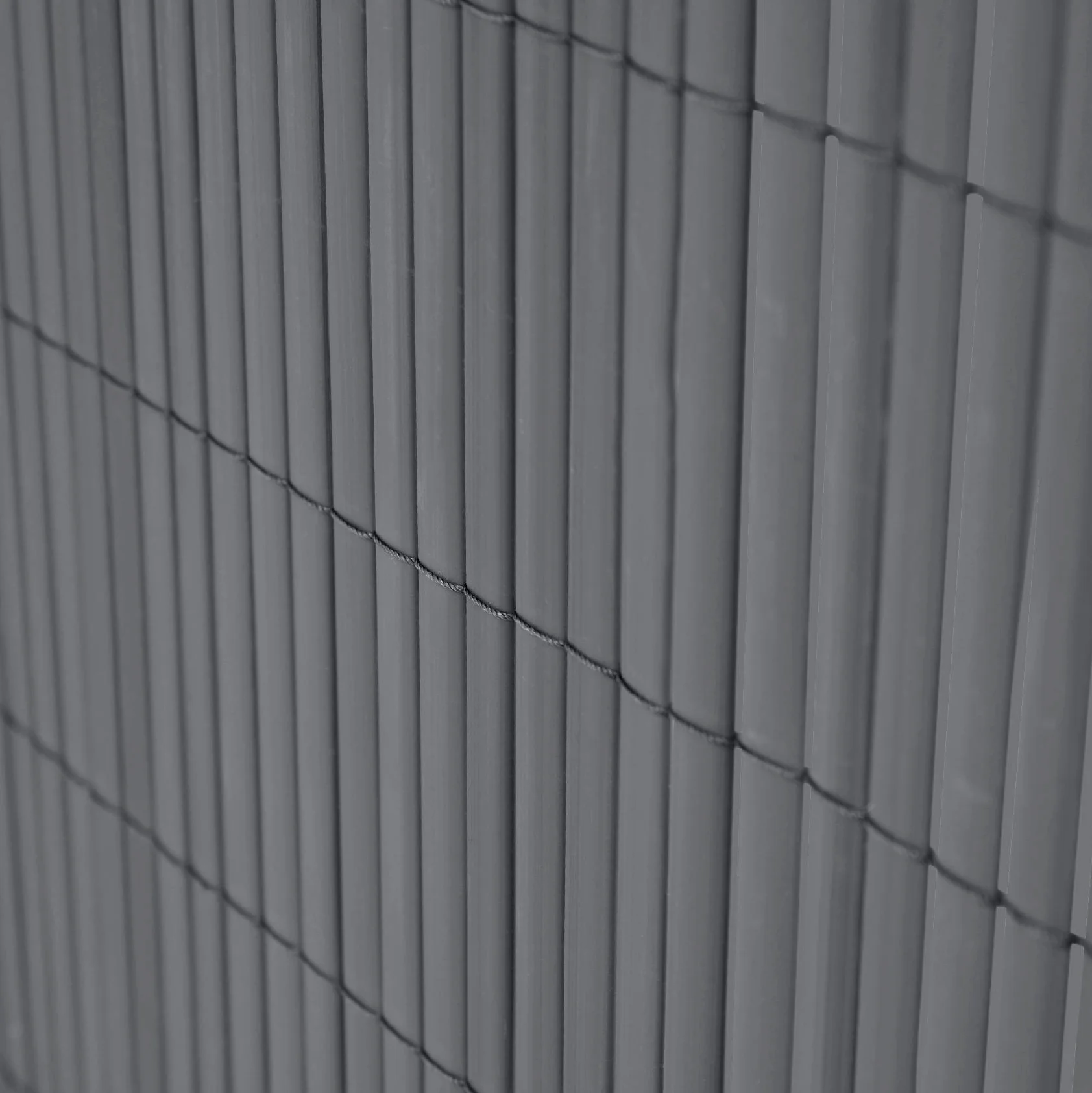 Ribelli Canniccio PVC Recinzione recinto Balcone frangivento, colorazione:Antracite, Distanza:3 Metri, rialzamento:100 cm