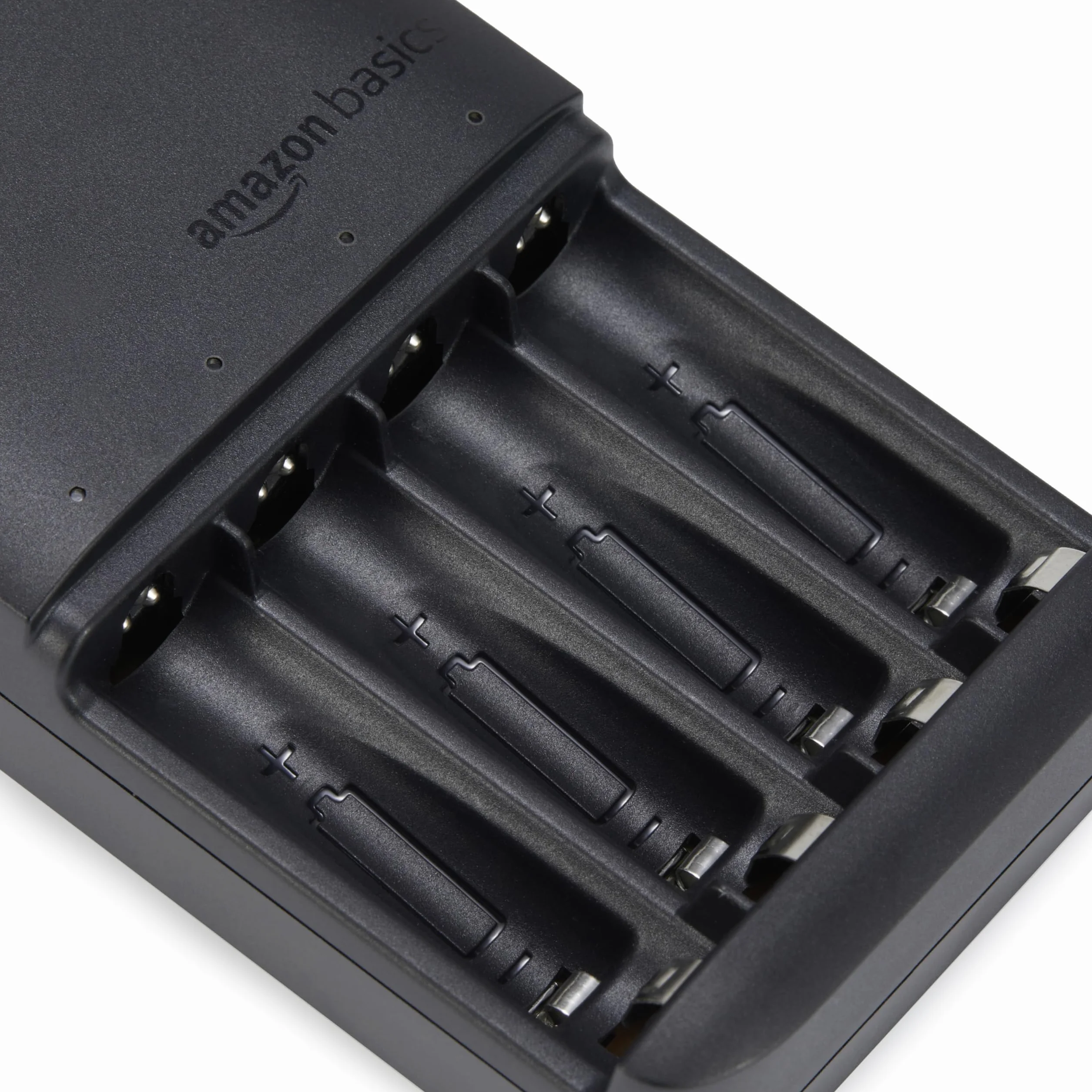 Amazon Basics Caricabatterie Ni-MH AA AAA 4 alloggiamenti Nero EU