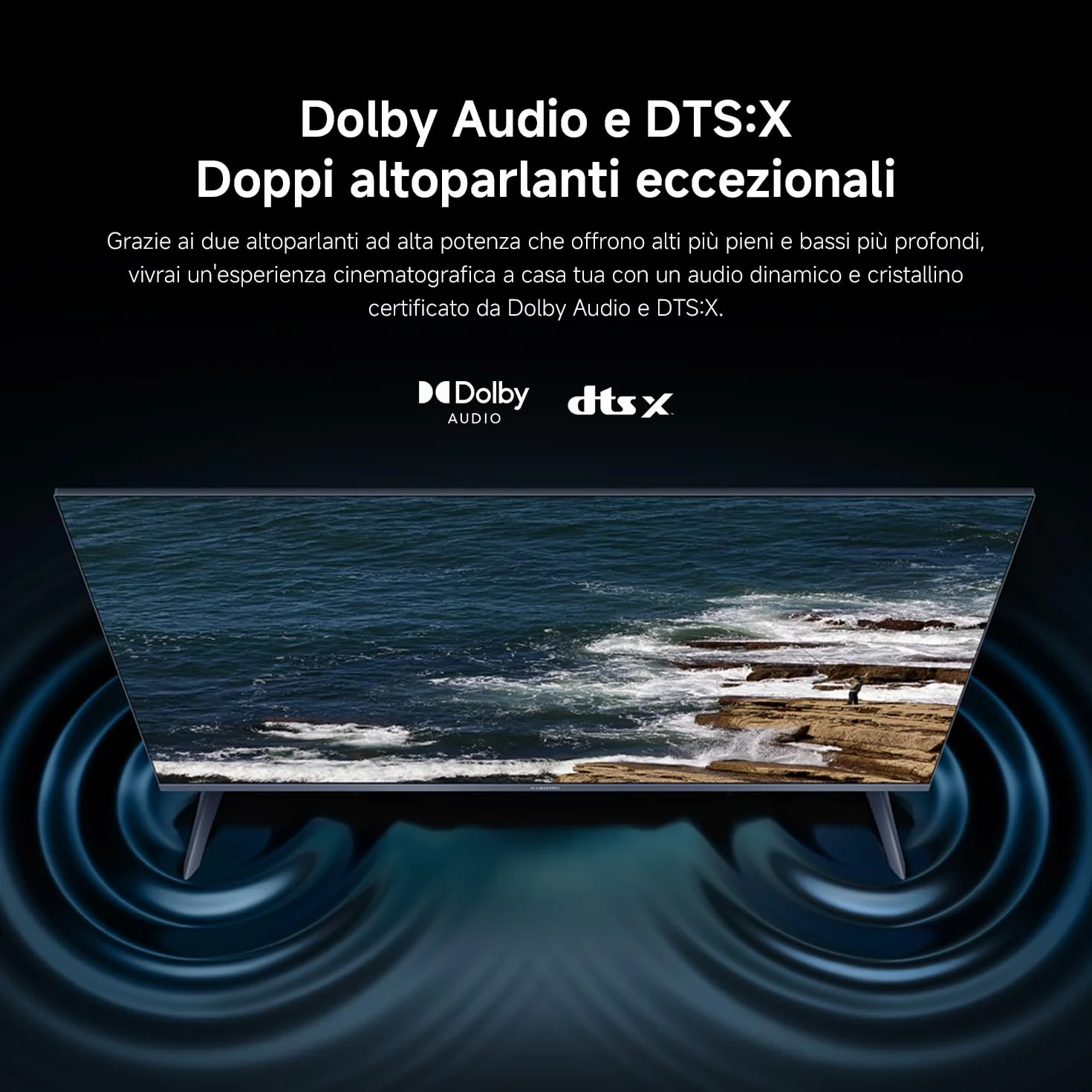 Xiaomi TV A Pro 32 32 cali (81 cm) QLED Smart TV Google TV Triple Tuner Dolby Audio DTS