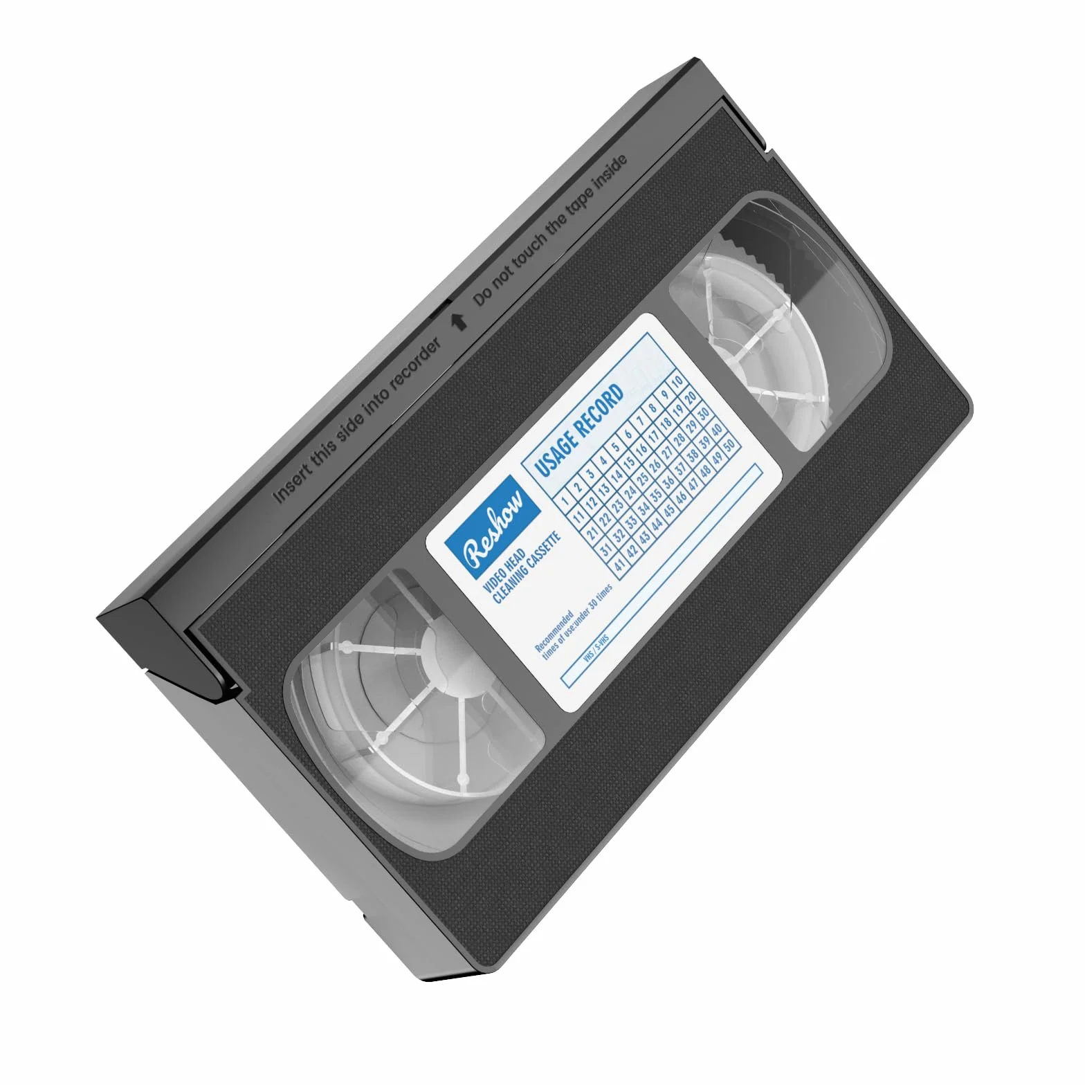 Reshow Pulitore per Testine VCR/VHS - Tecnologia a Secco per Lettore